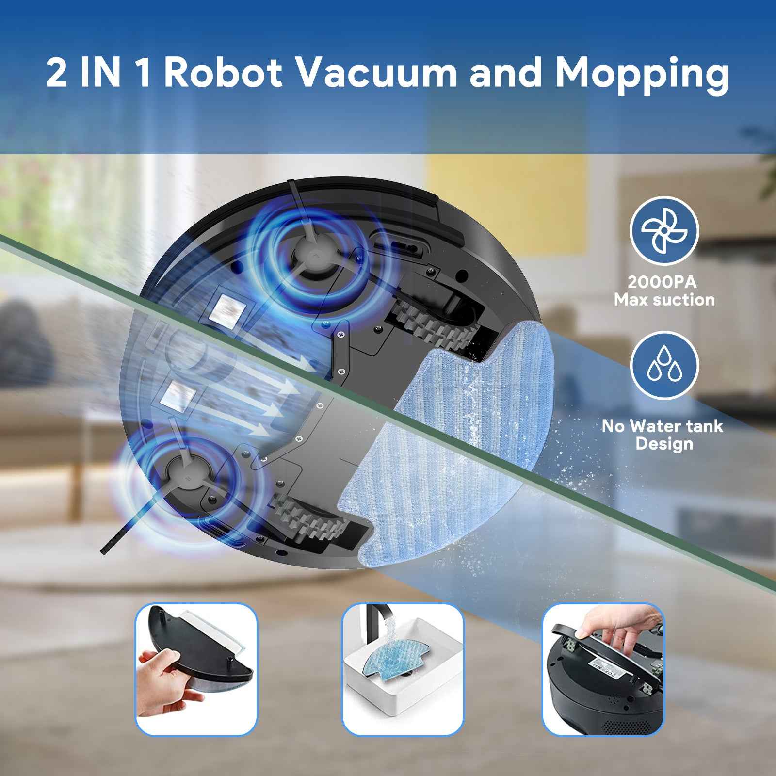 Bagotte Bg550 Pro Robot Vacuum Cleaner