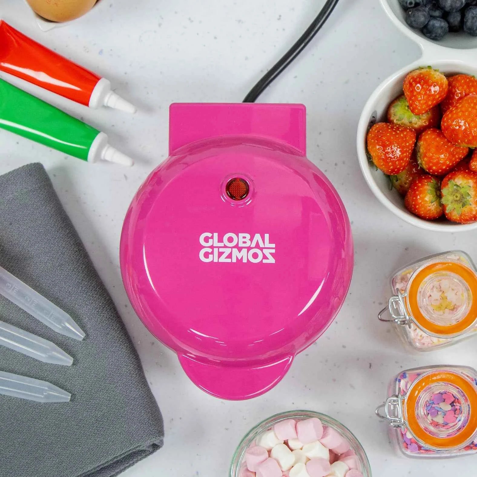 Global Gizmos Mini Heart Waffle Maker