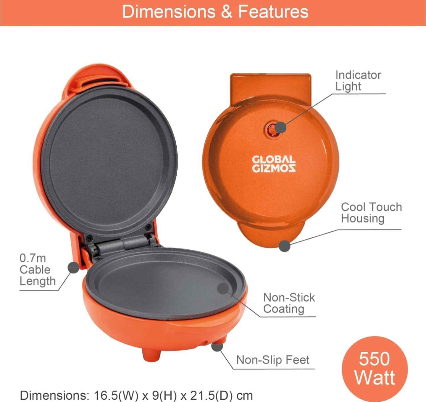 Global Gizmos Pankcake Maker