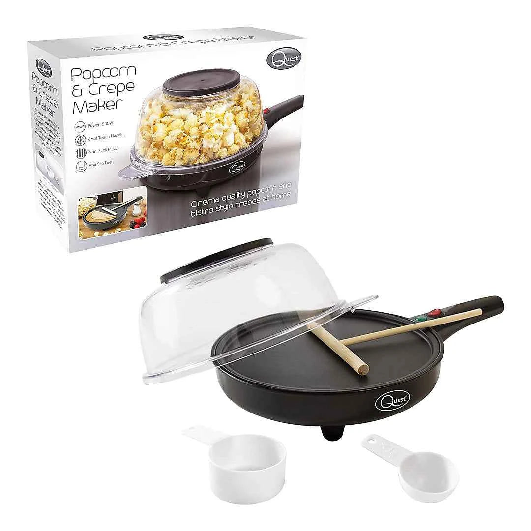 Quest 2 In 1 Popcorn And Crepe Maker