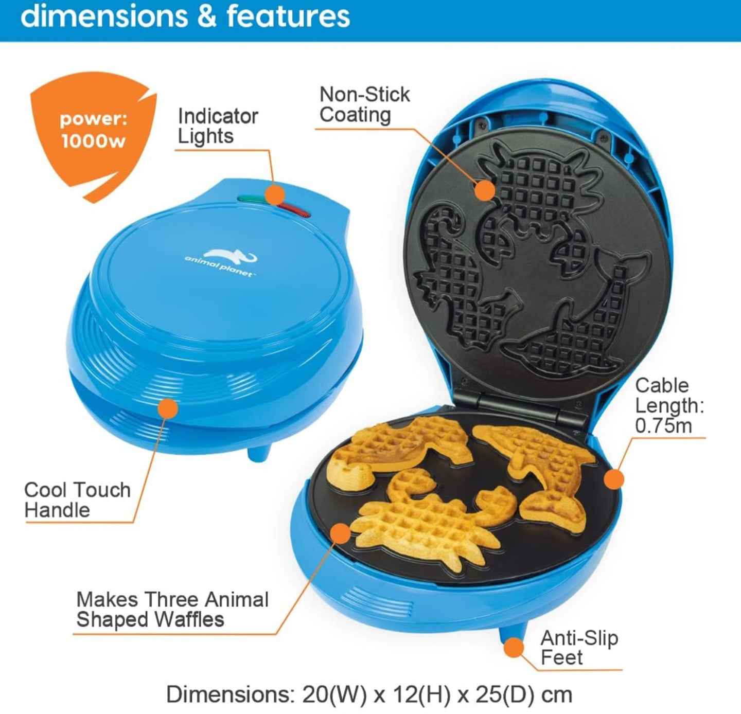 Animal Planet Sea Life Waffle Maker