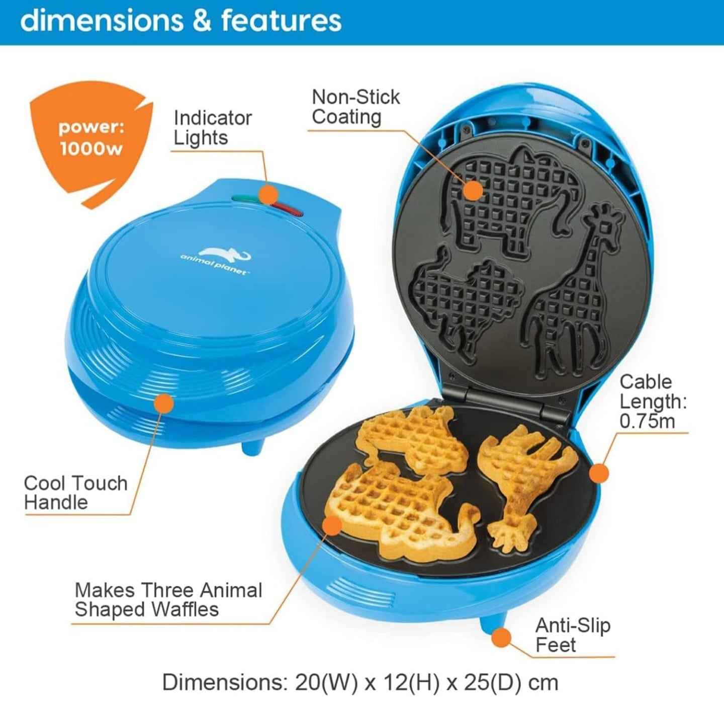 Animal Planet Safari Waffle Maker