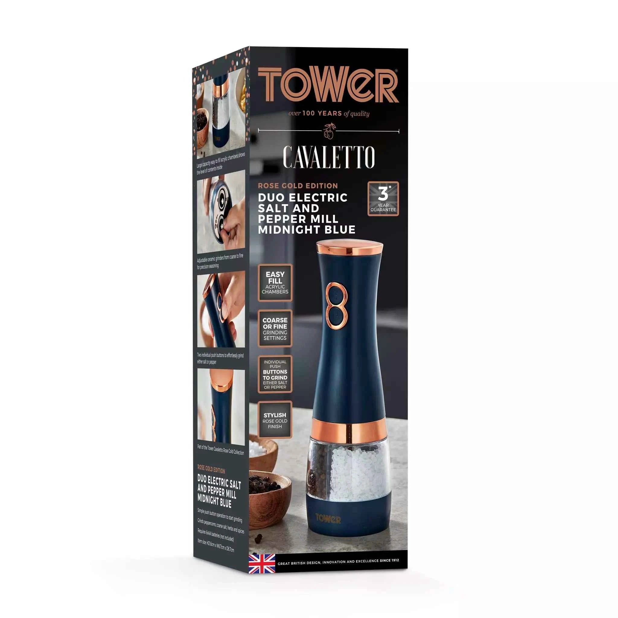 Tower Cavaletto Duo Salt And Pepper Mill