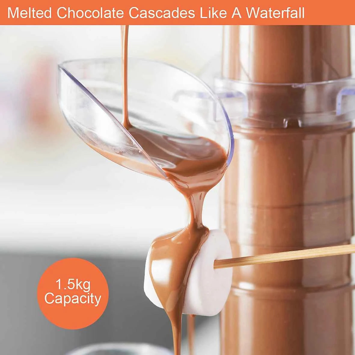 Global Gizmos Cascading Chocolate Fountain