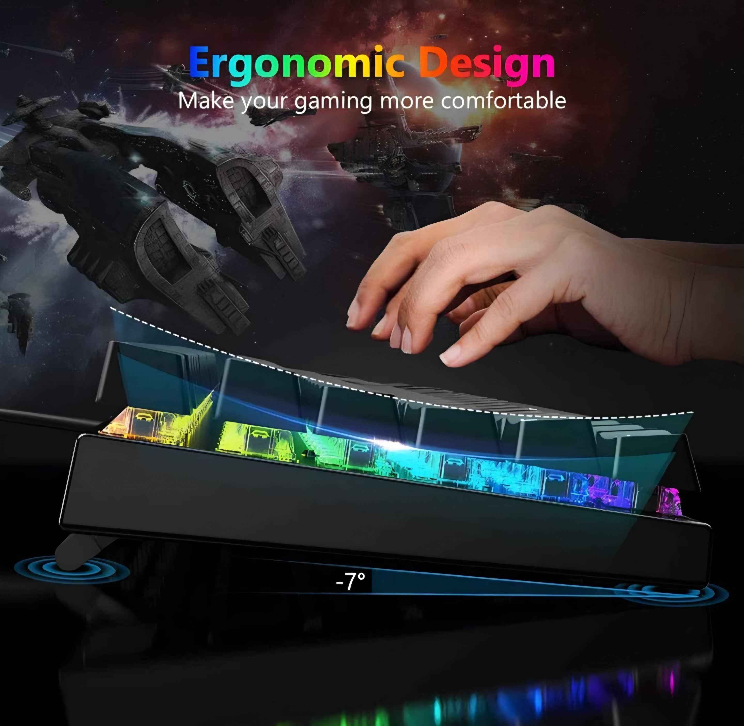 Redragon Mechanical Keyboard 105 Programmable keys