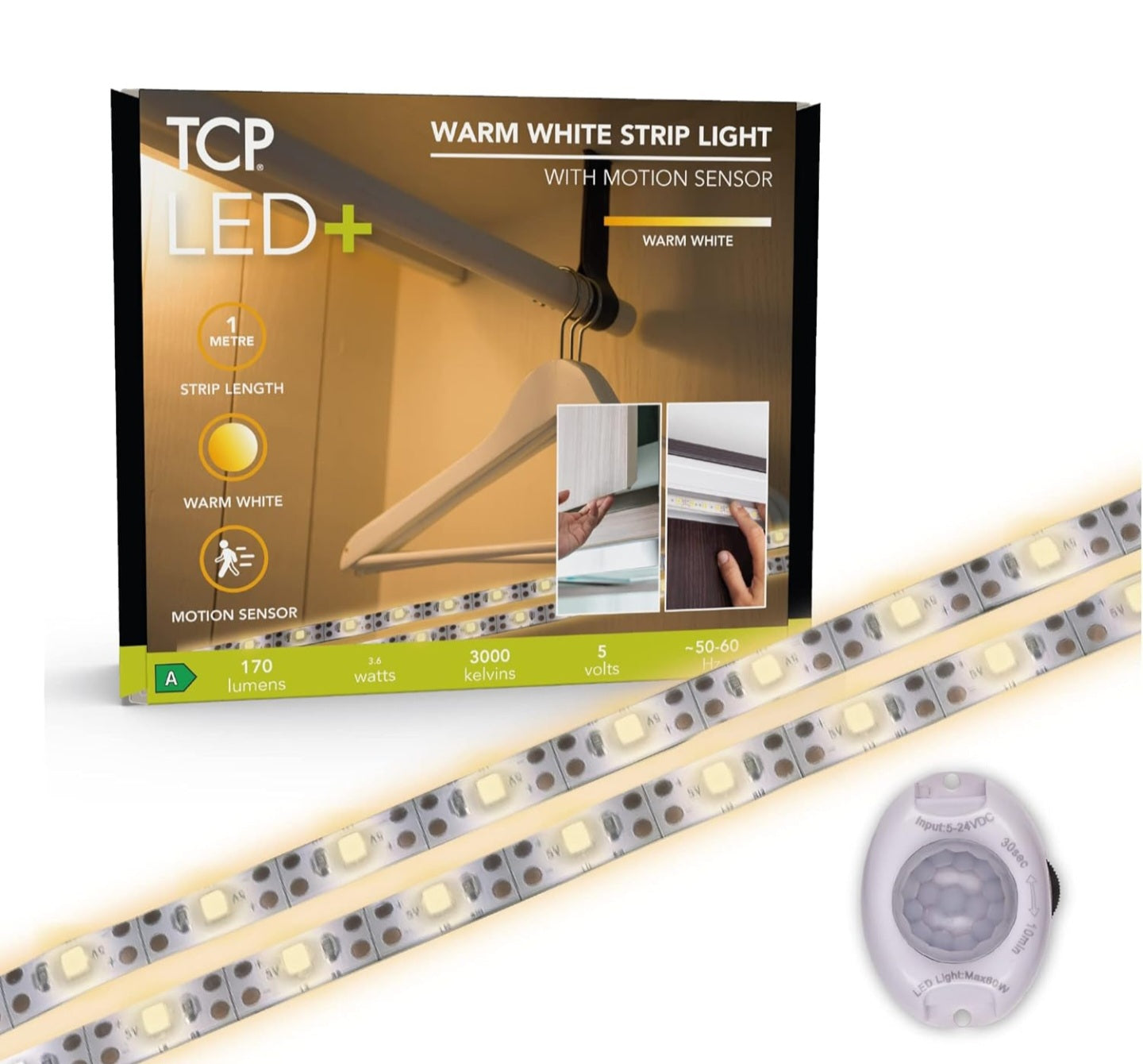 TCP LED+ Strip Light Motion sensor Warm White