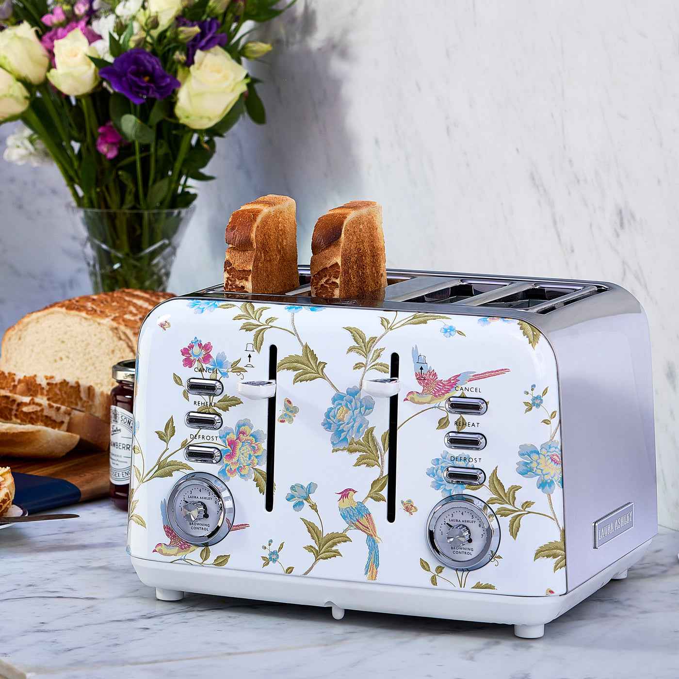 Viewquest Laura Ashley 4 Slice Toaster