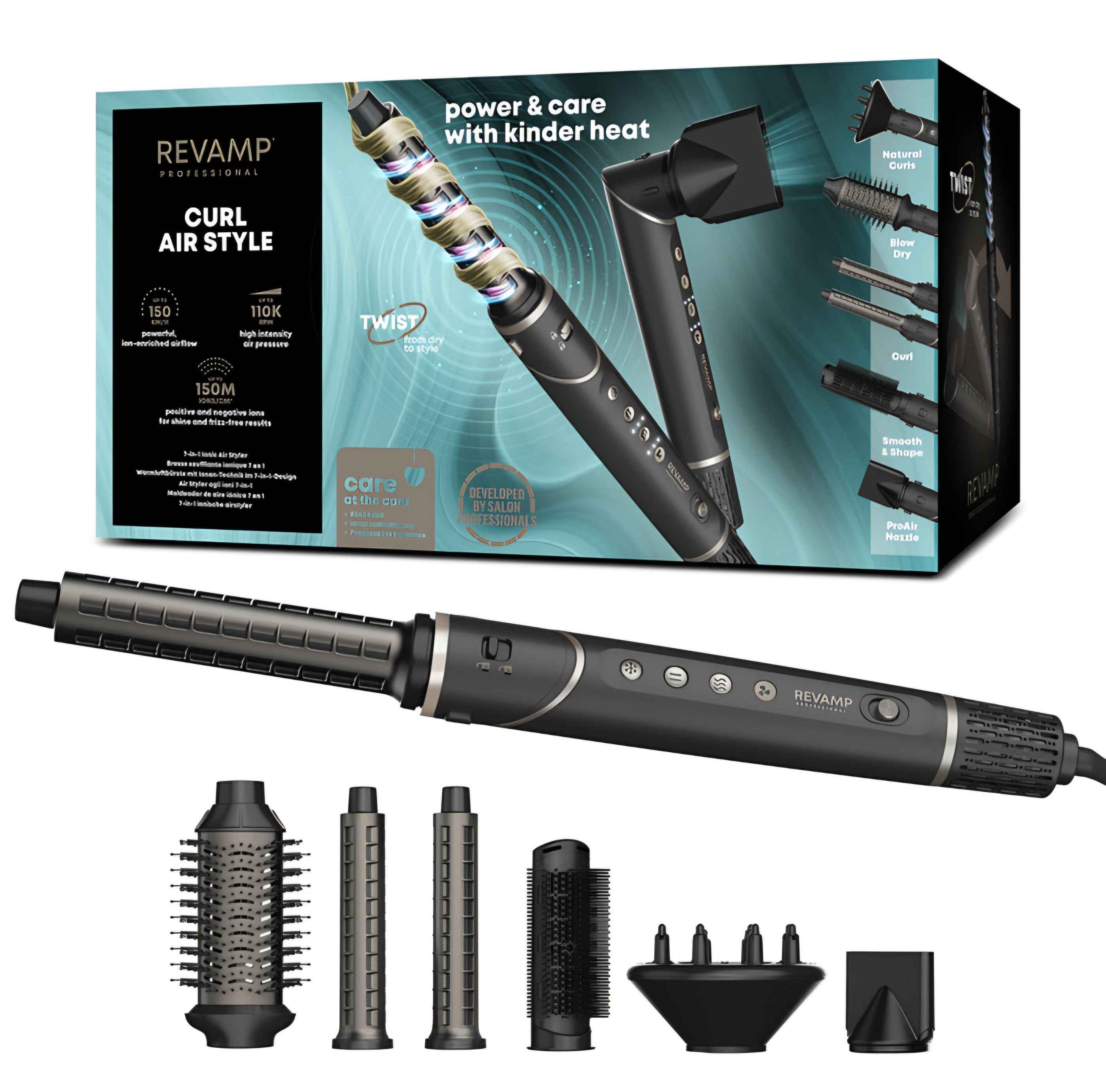 Revamp Curl Air Style 7 in 1 Ionic Air Styler