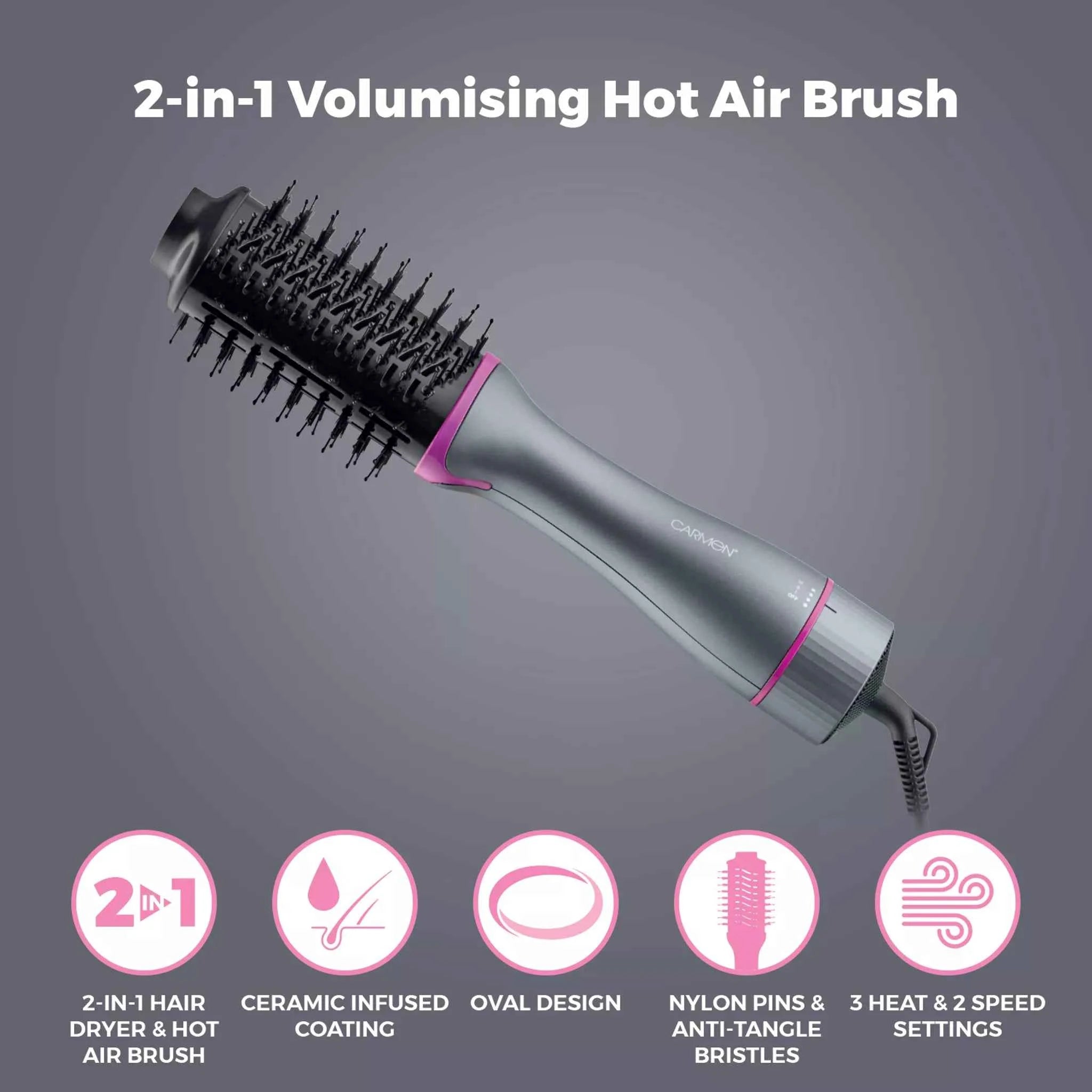 Carmen Neon Hot Air Brush