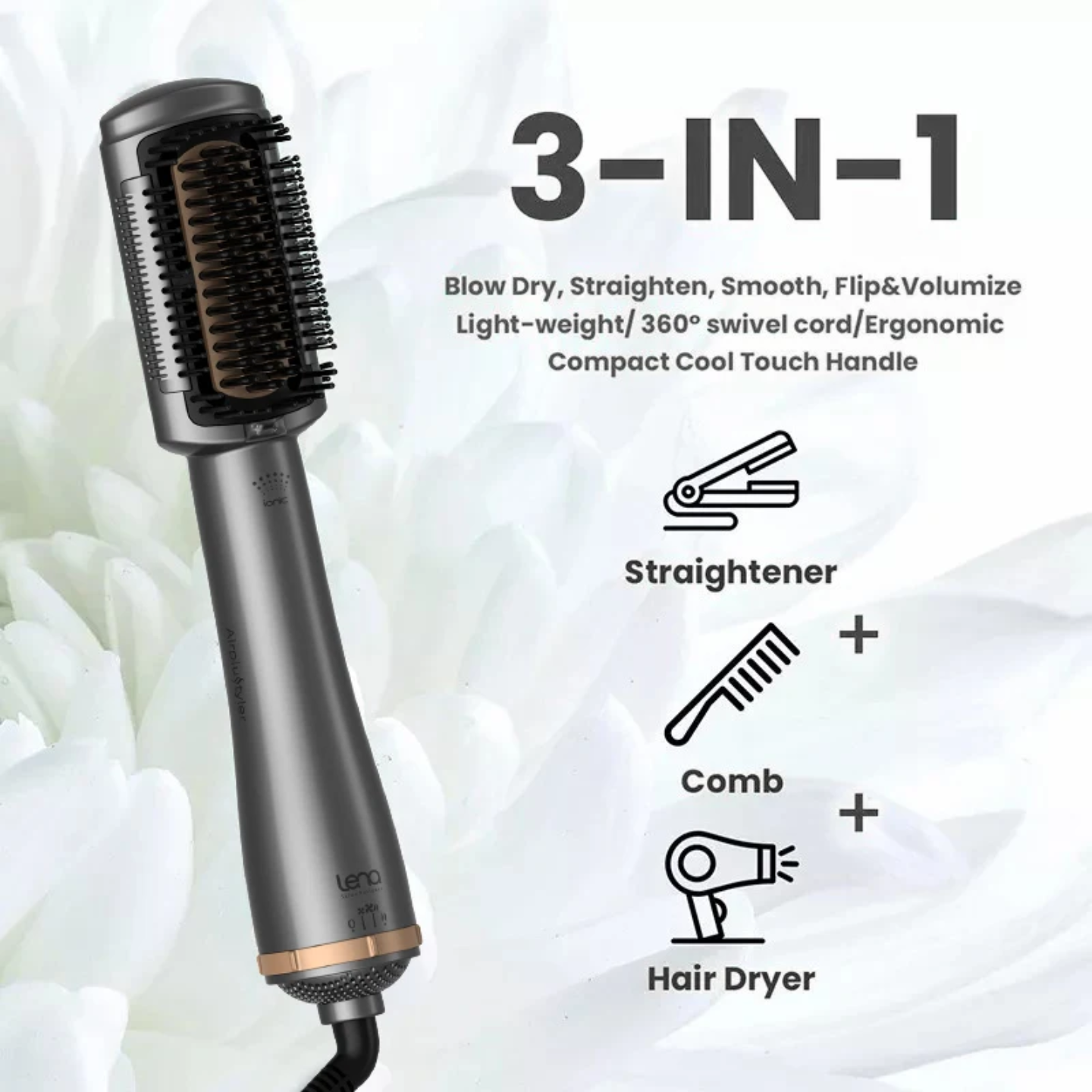 Lena 3 in 1 Hot Air Brush