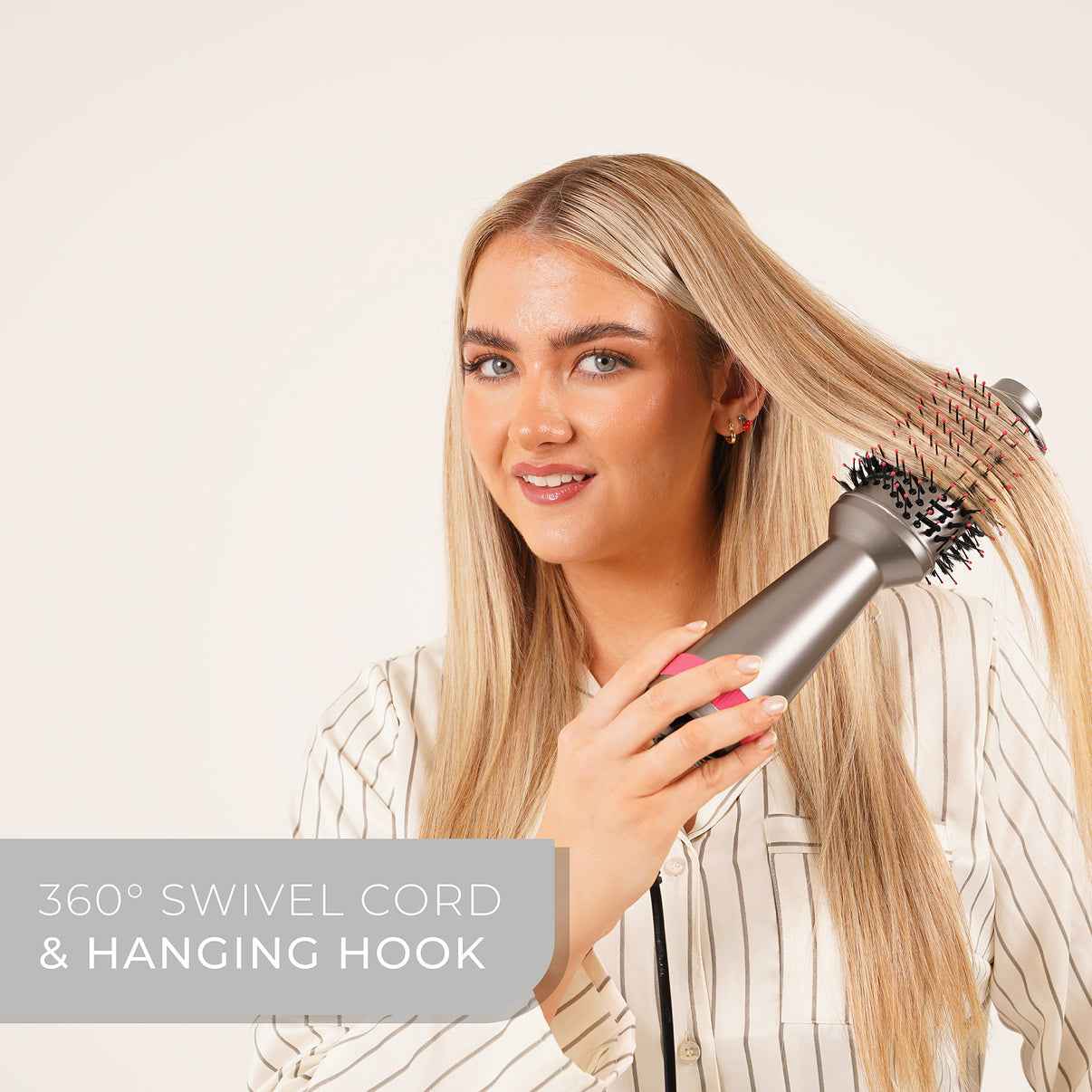 Bauer Short Hair Hot Air Blow Dry Brush