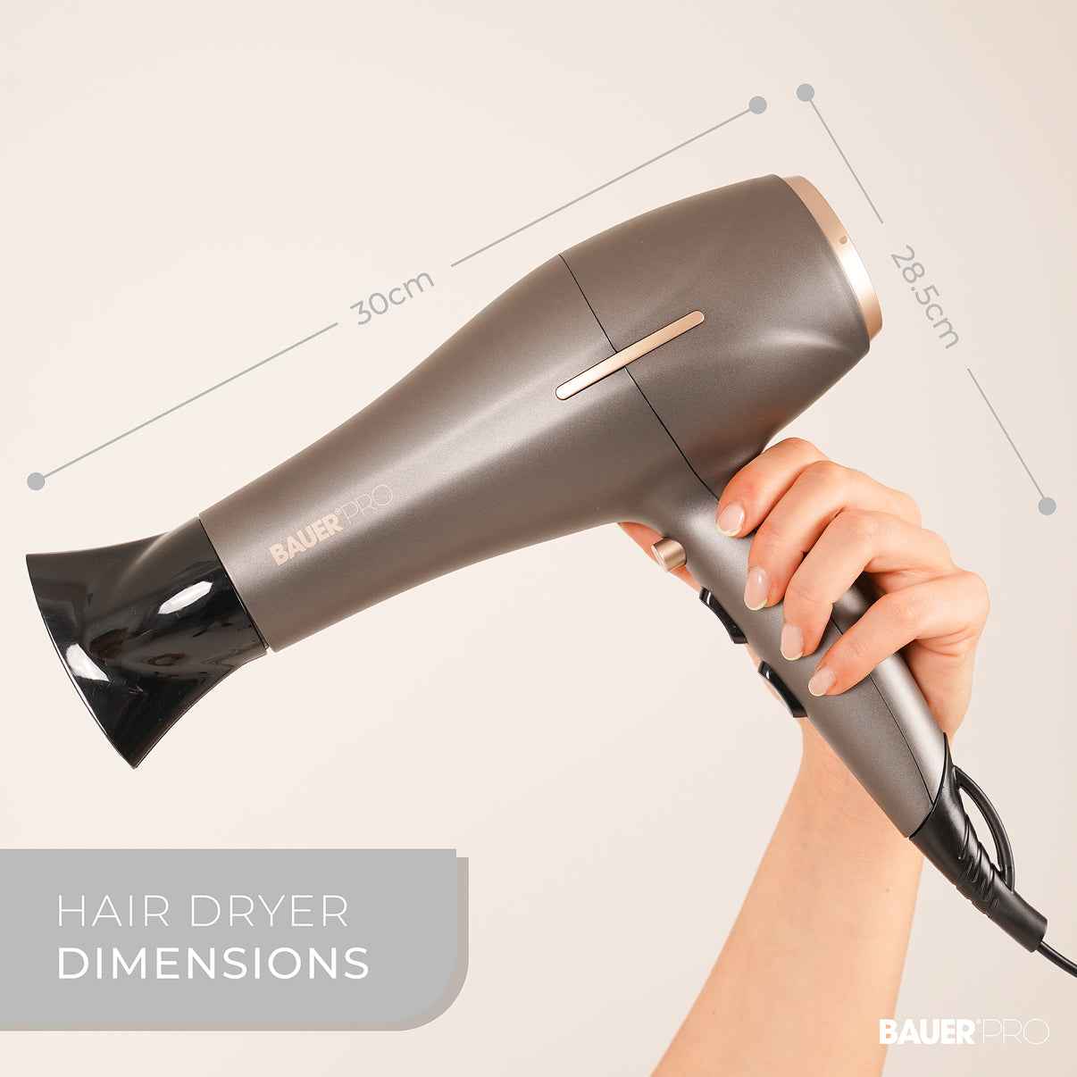 Bauer Tourmaline Ionic Hair Dryer Pro
