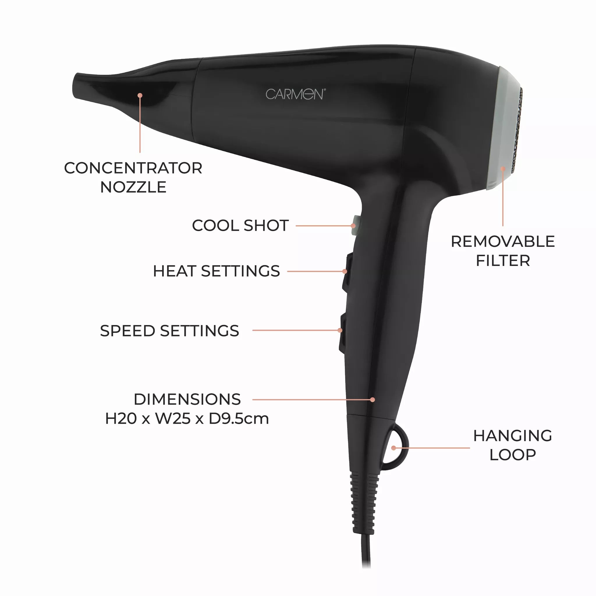Carmen Hair Dryer