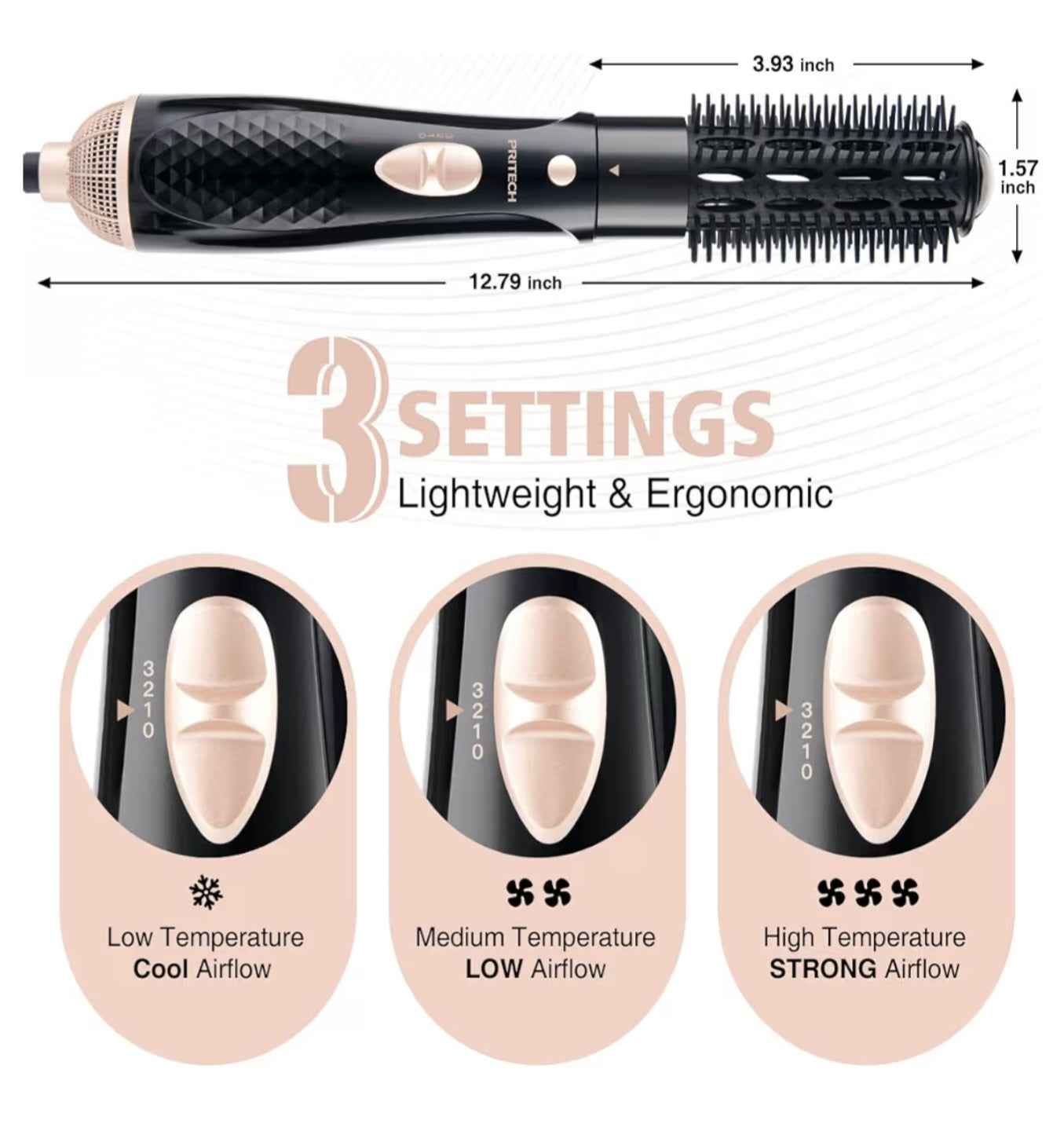 Pritech 4 In 1 Air Blow Dry Brush