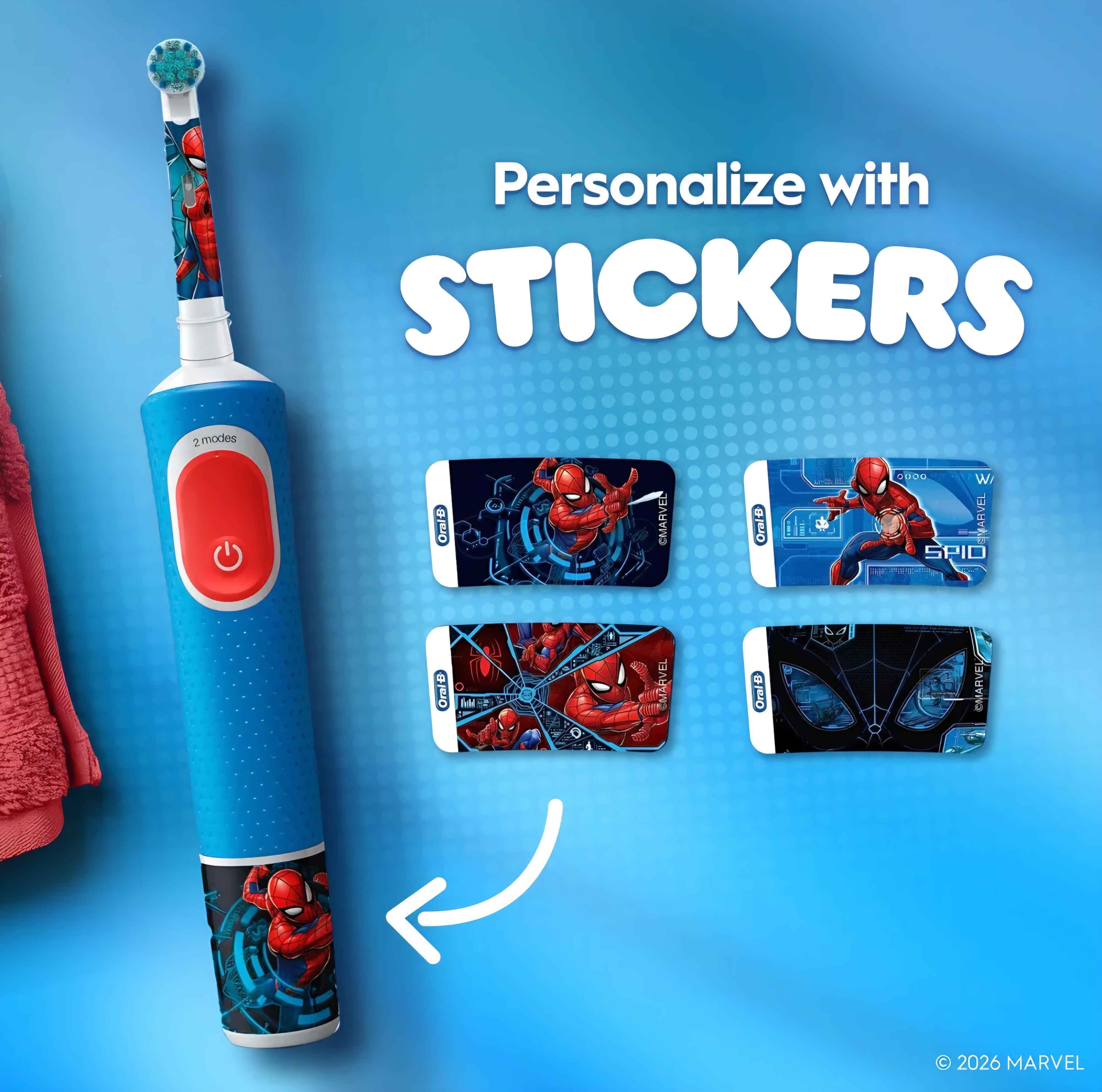Oral-B Vitality Pro Kids Spiderman Electric Toothbrush with Travel Case