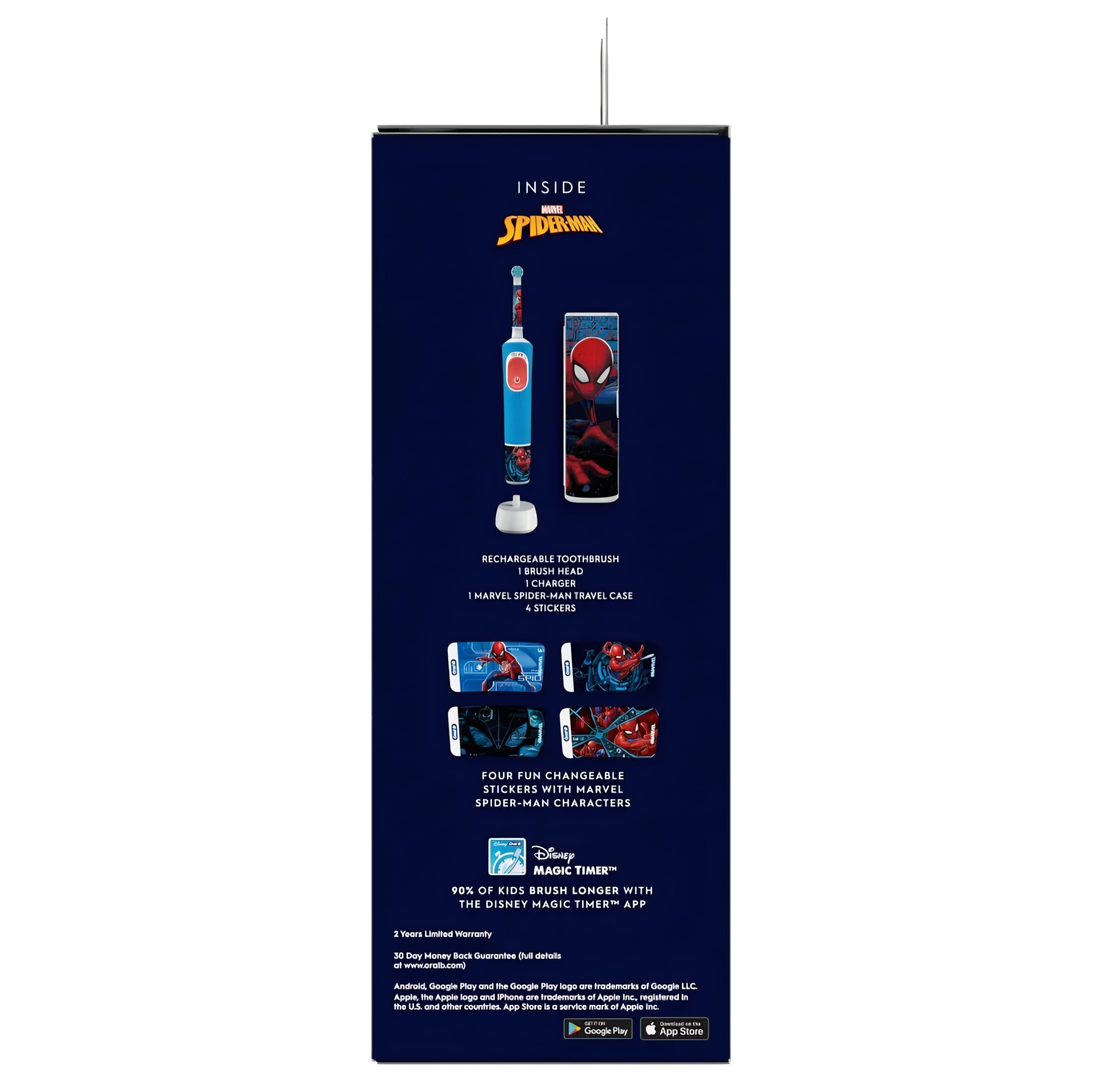 Oral-B Vitality Pro Kids Spiderman Electric Toothbrush with Travel Case