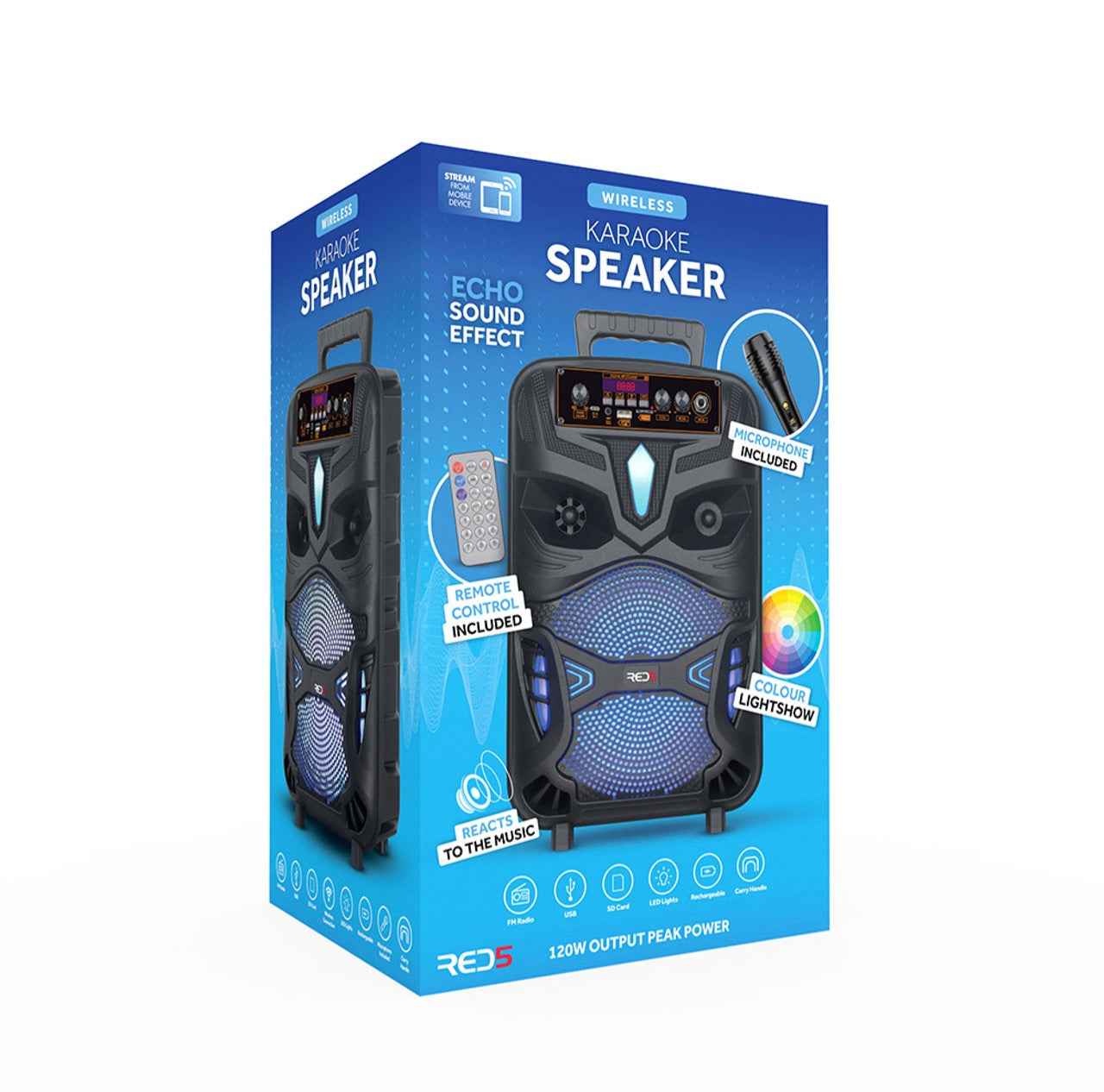 Red5 Wireless Karaoke Speaker With Microphone