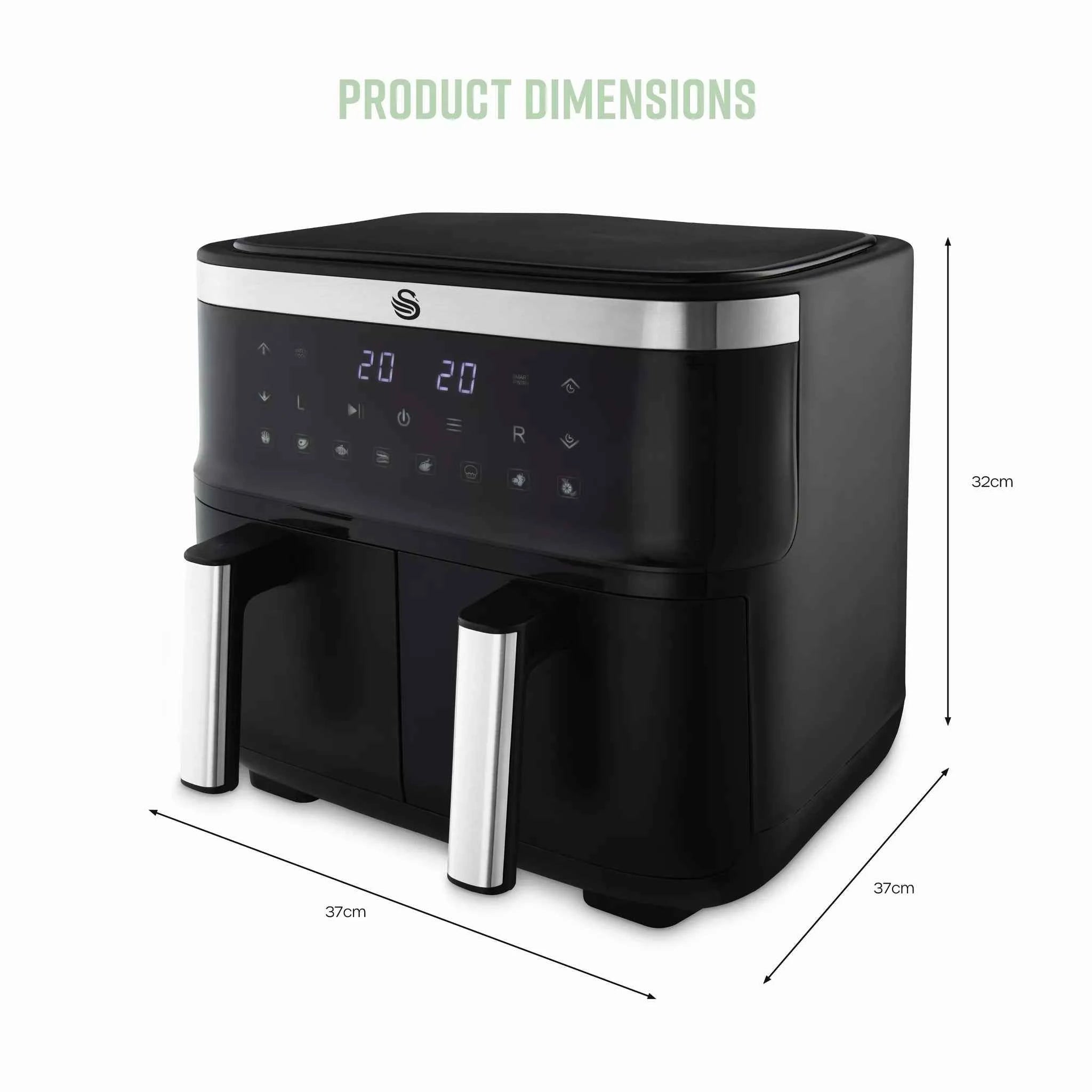 Swan 7.6L Cyclone Dual Digital Air Fryer