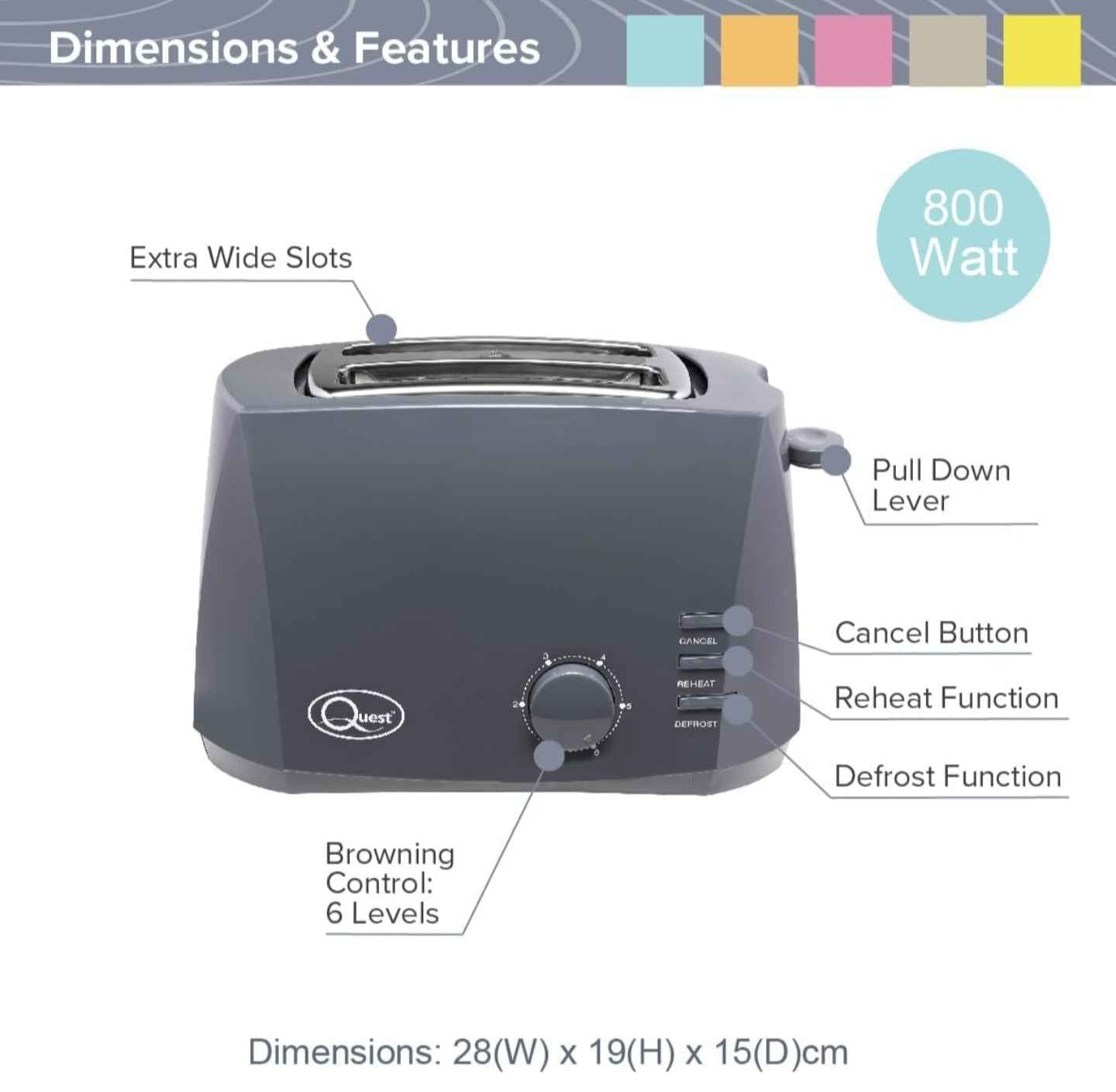 Quest 2 Slice Extra Wide Toaster