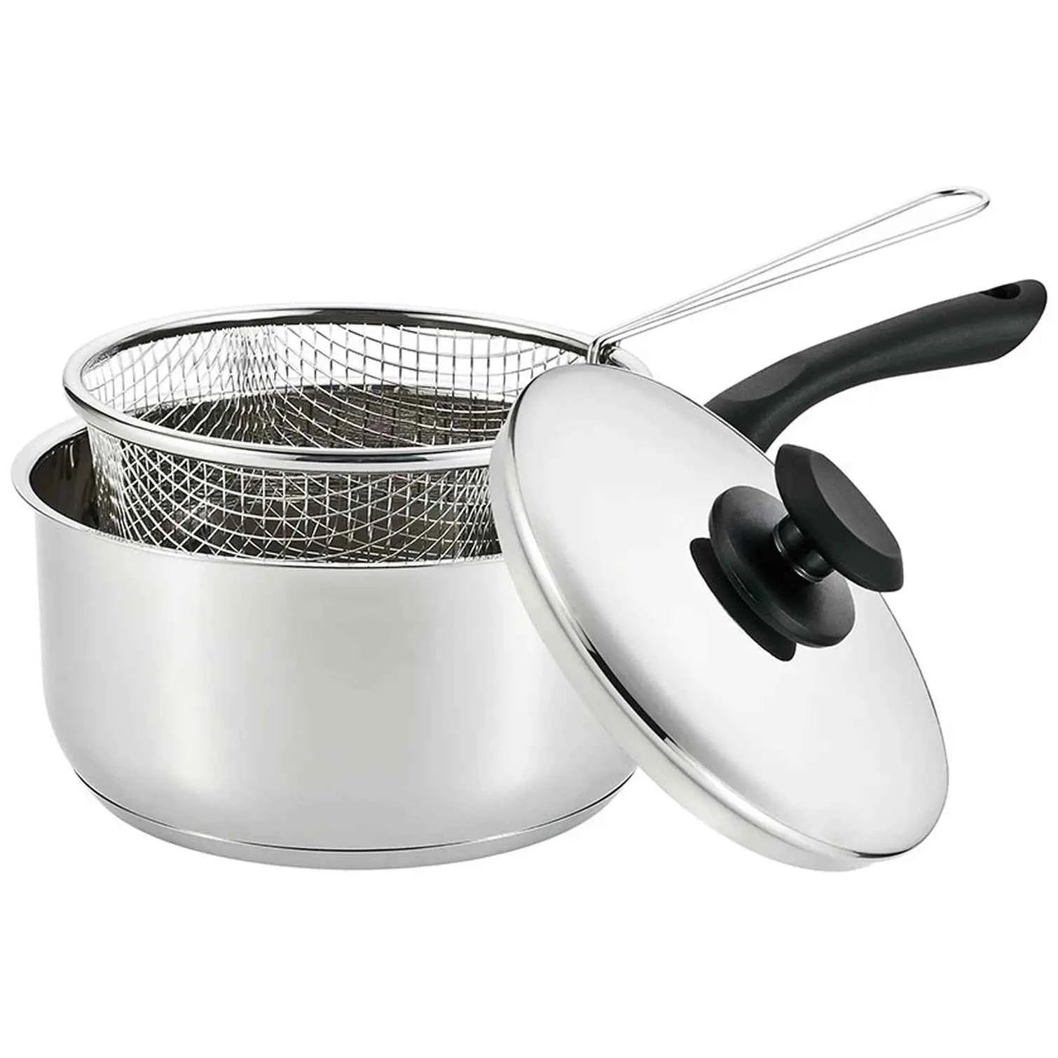 Supreme Stainless Steel Chip Pan With Lid