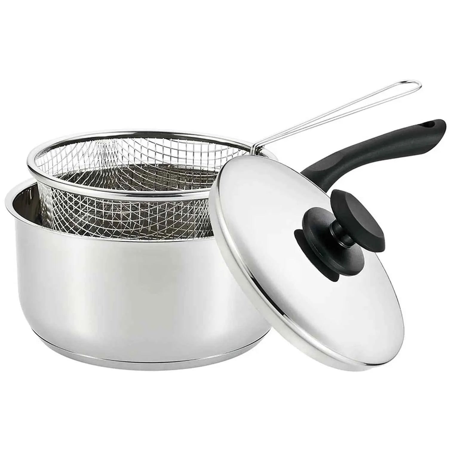 Supreme Stainless Steel Chip Pan With Lid
