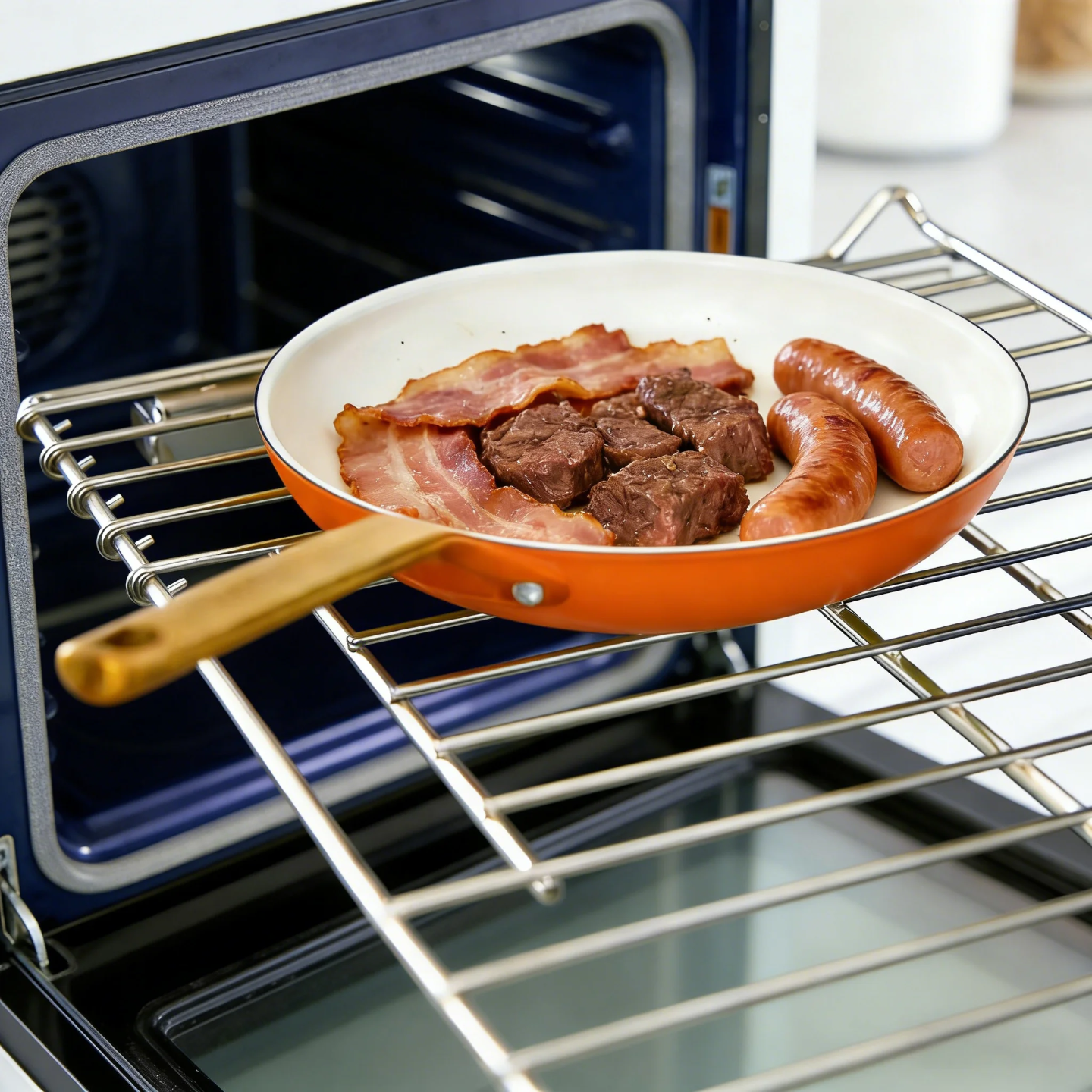 Aurelia 10 Piece Gold Handle Cookware Set