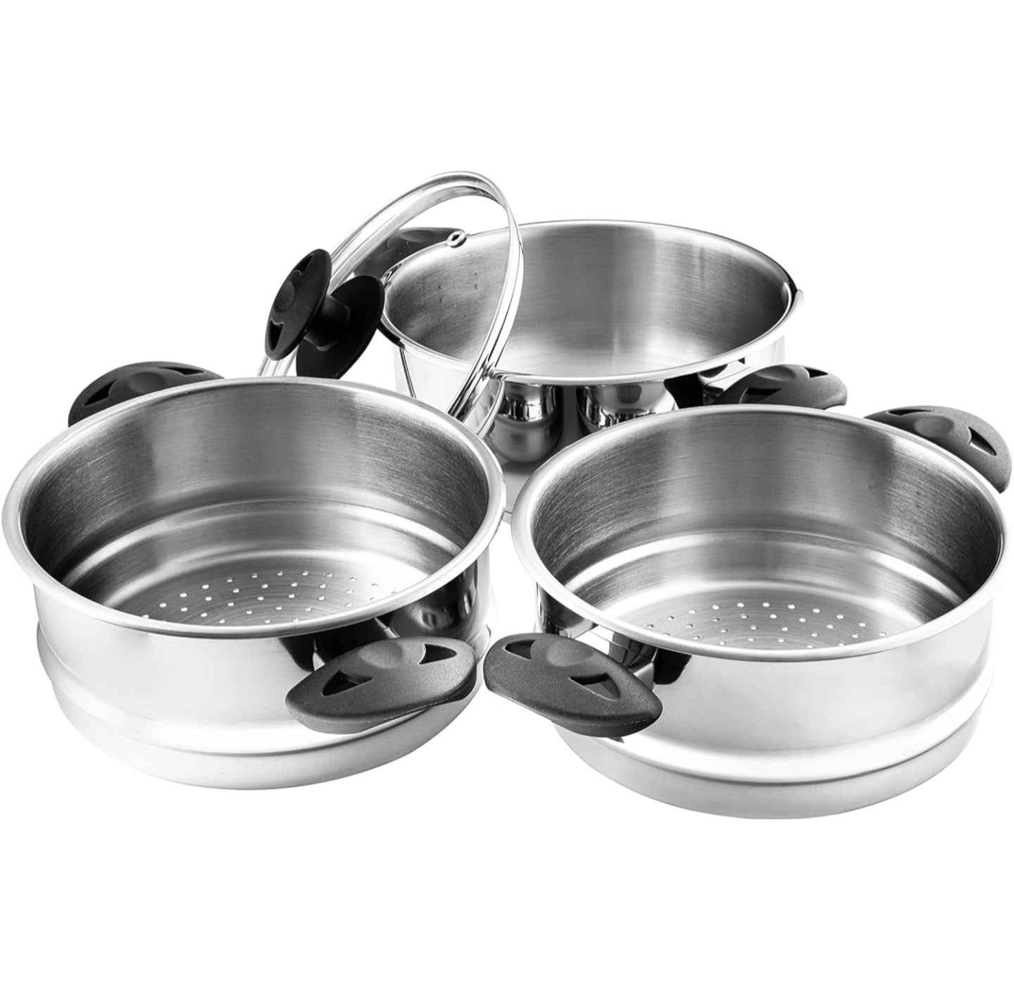 Pendeford Stainless Steel Collection 3 Tier Steamer