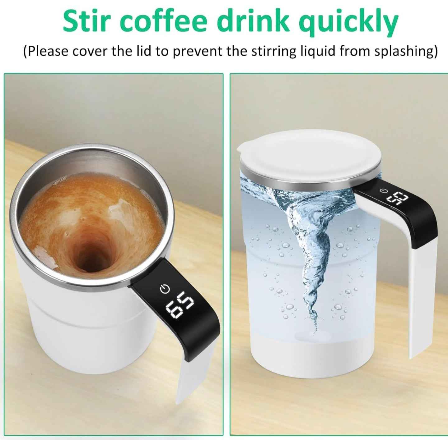 Rechargeable Automatic Self-Stirring Mug
