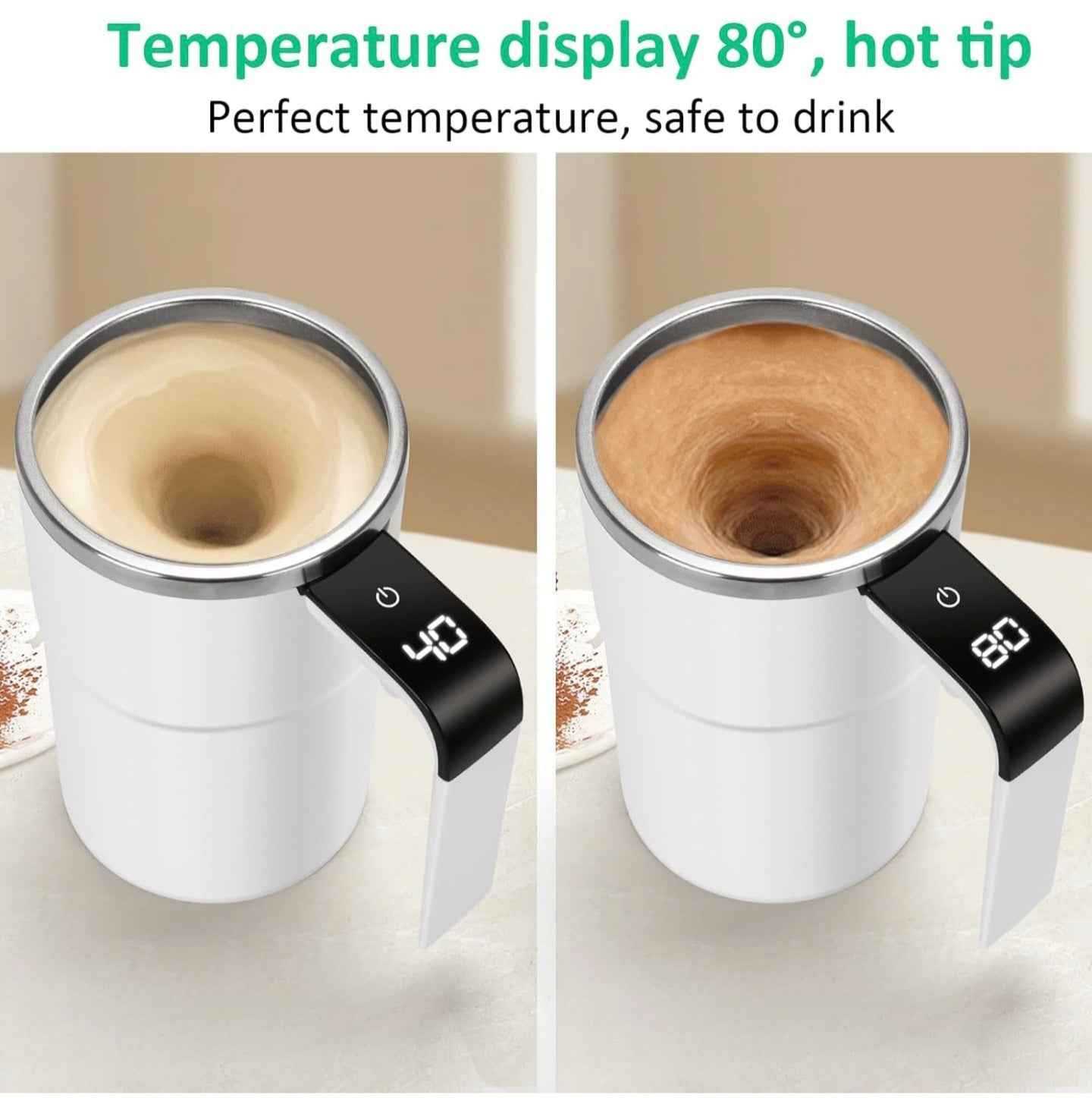 Rechargeable Automatic Self-Stirring Mug