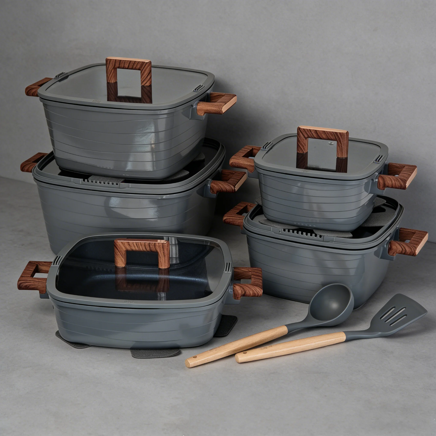 Aurelia 12 Piece Stoneware Pot Collection