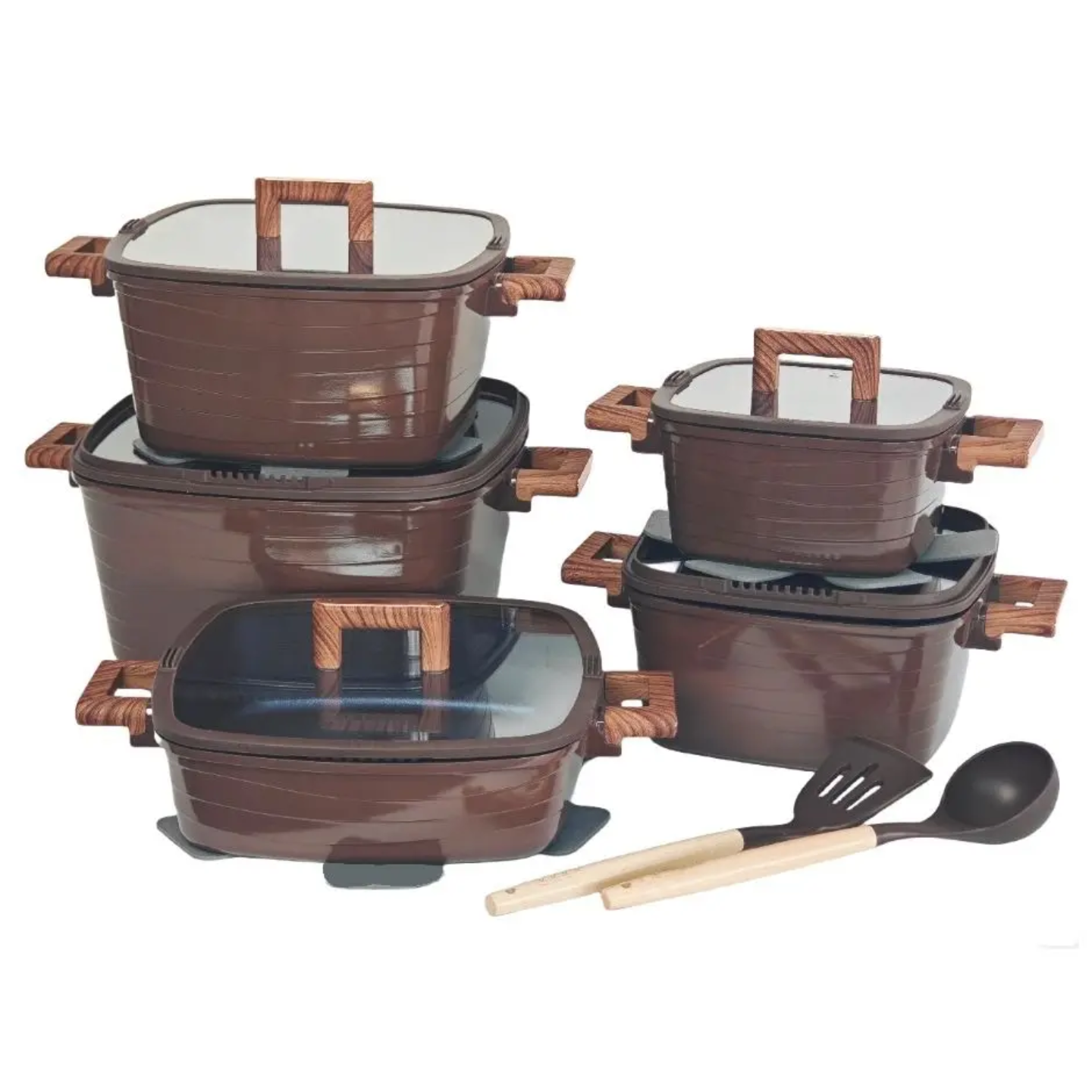 Aurelia 12 Piece Stoneware Pot Collection