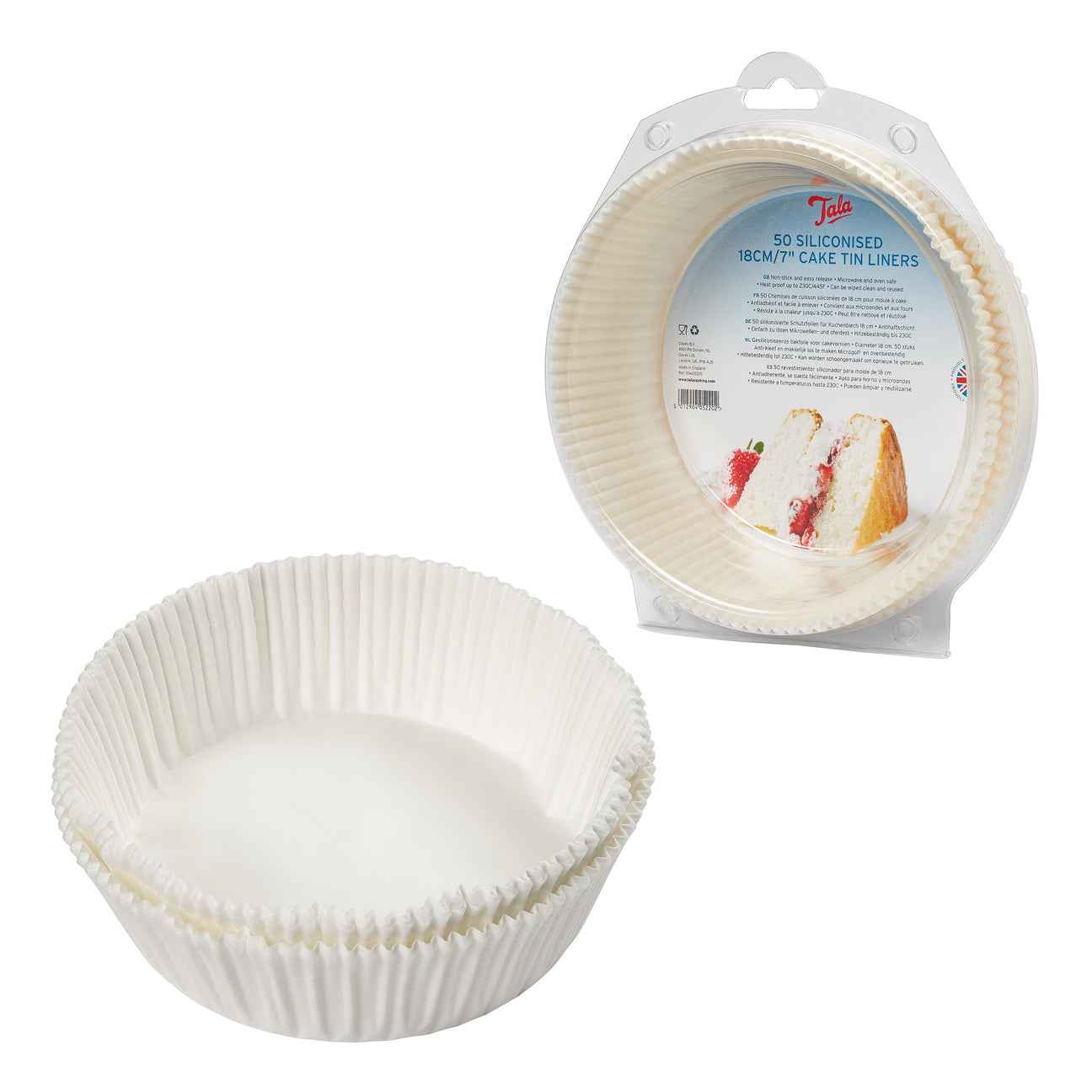 Tala 50 Siliconised Cake Tin Liners
