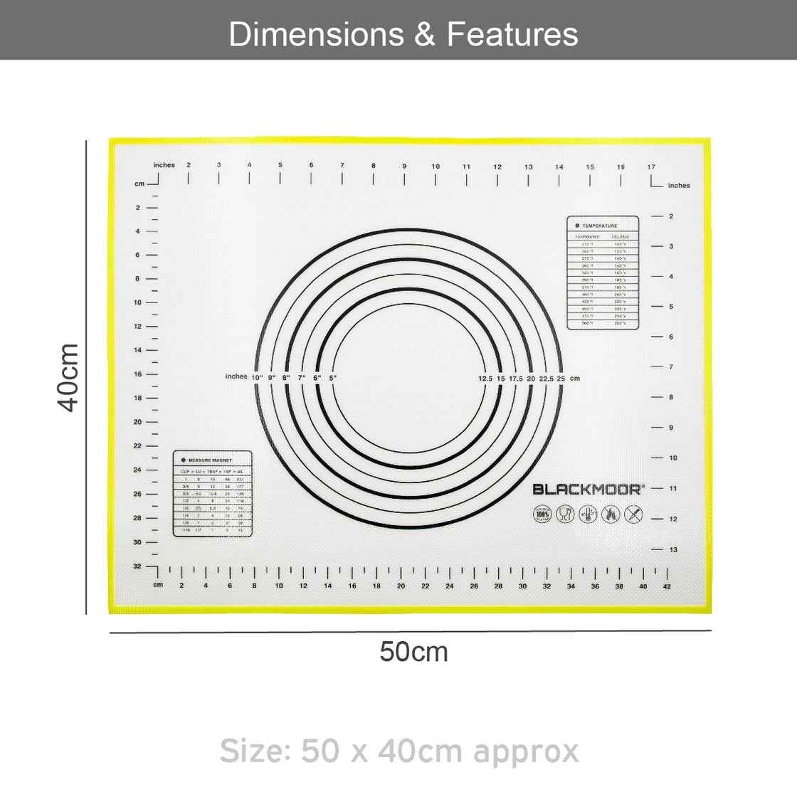 Blackmoor Silicone Baking Mat