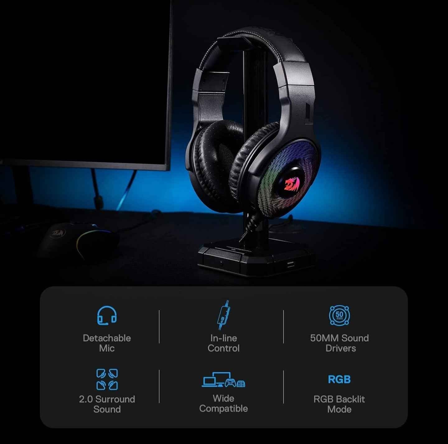 Redragon H350 Wired Gaming Headset