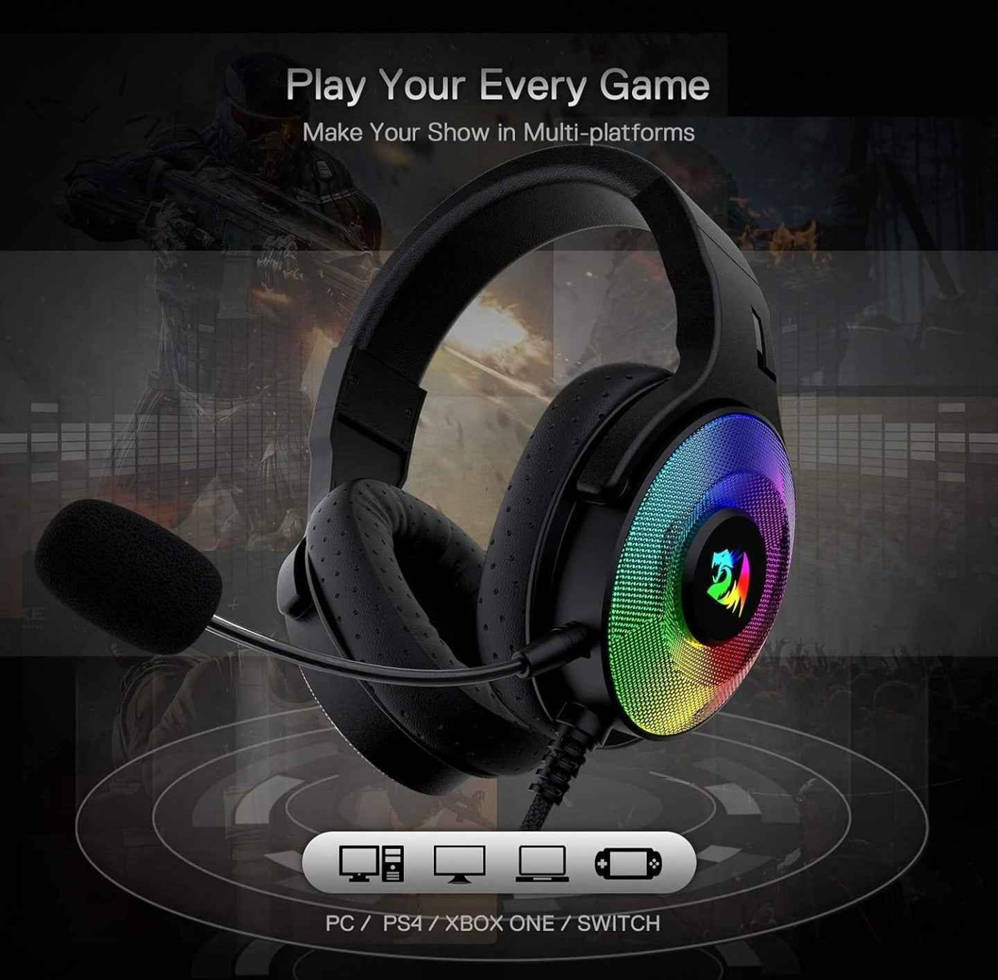 Redragon H350 Wired Gaming Headset