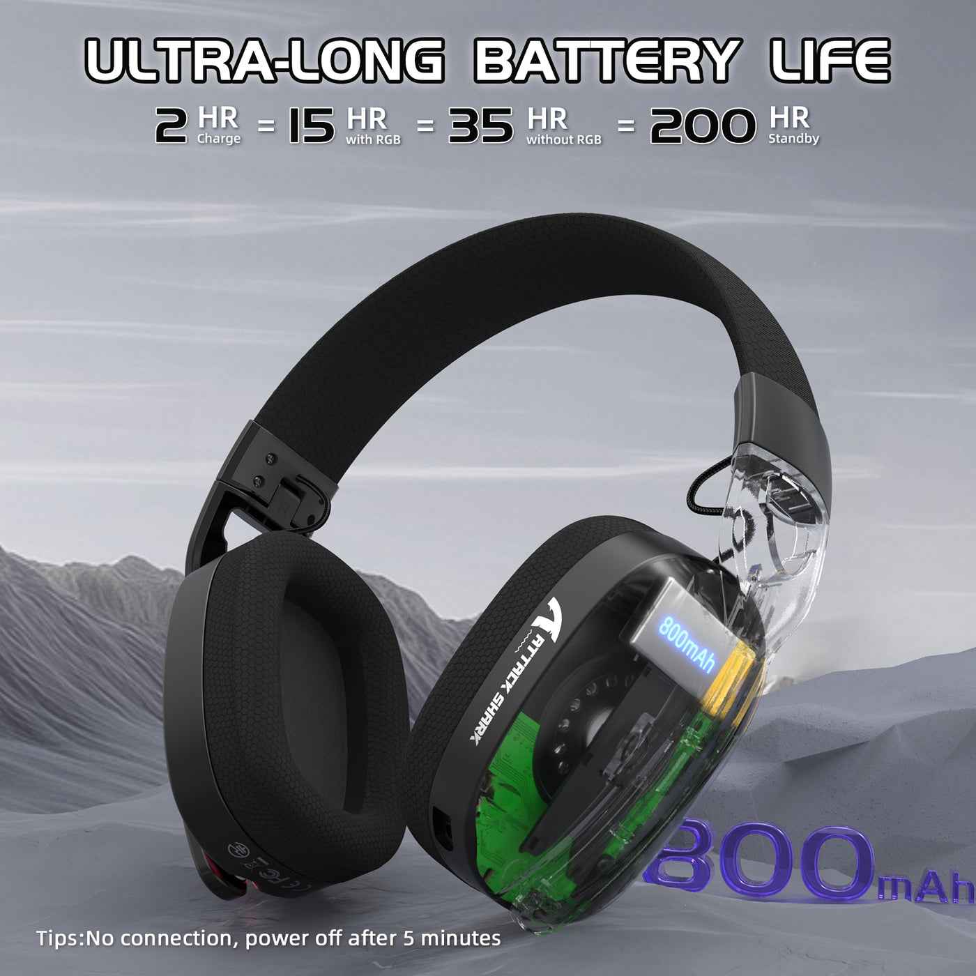 Attack Shark L90 Ultra Lightlight Wireless Gaming Headset