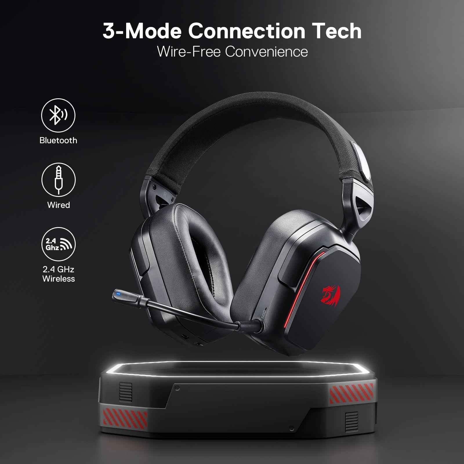 Redragon H868 Wireless RGB Gaming Headset