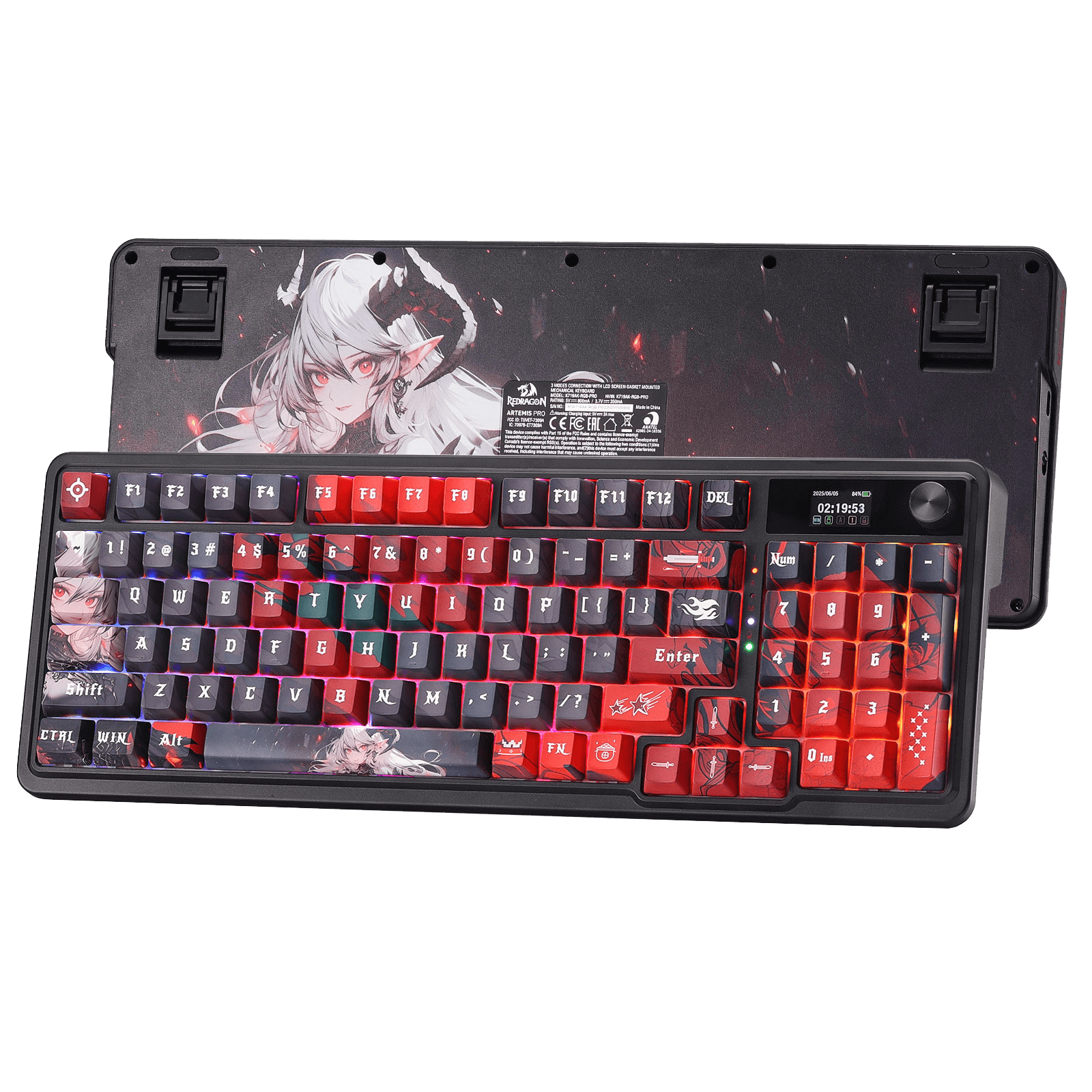 Redragon Artemis K719 Pro Anime Keyboard