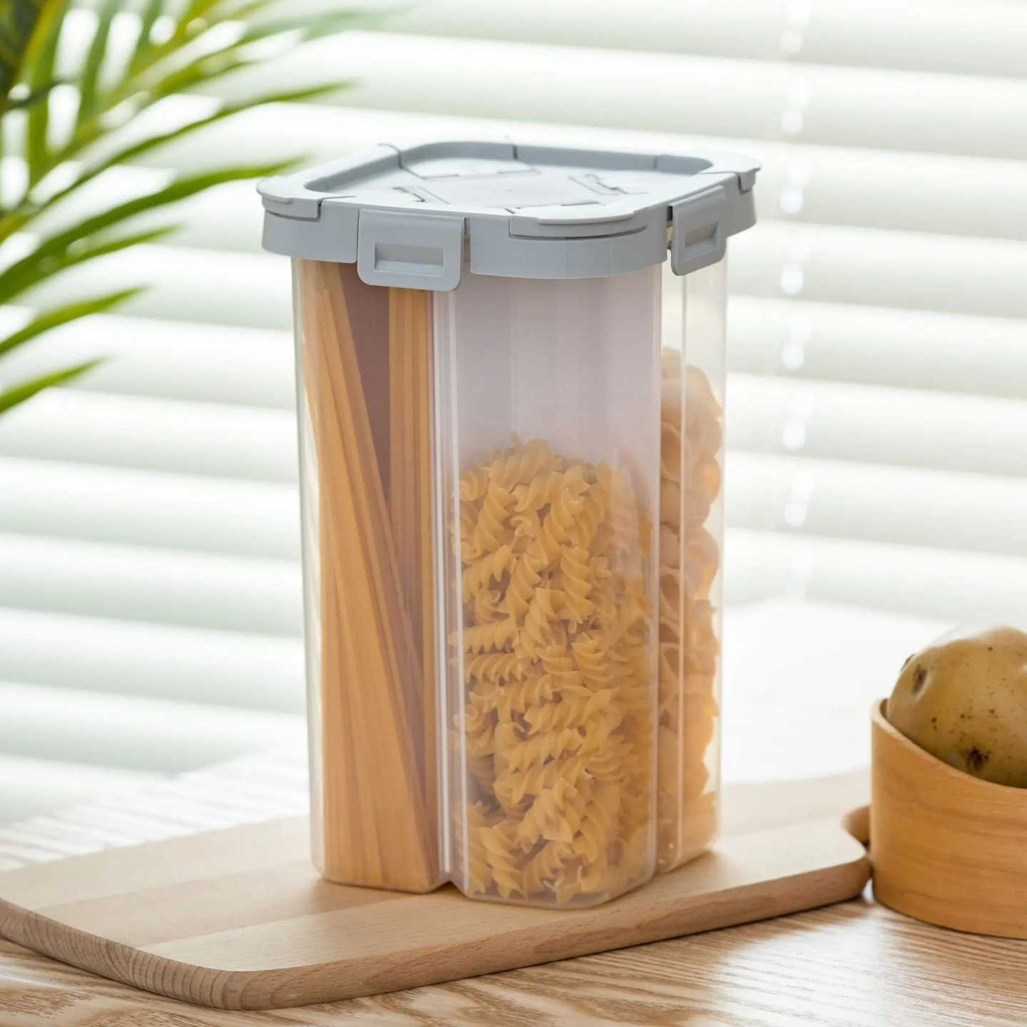 4-Compartment Airtight Food Storage Container