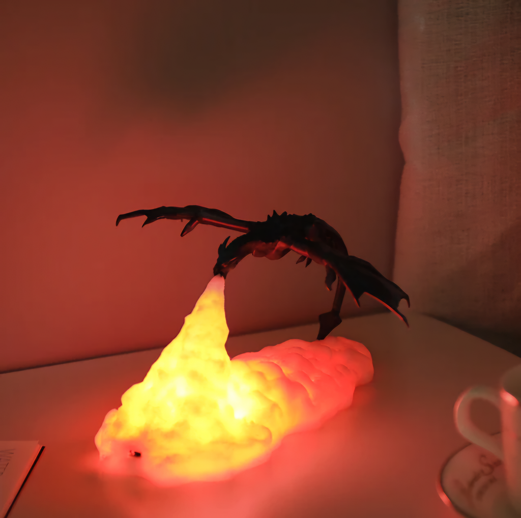 Fire Breathing Dragon Lamp Night Light