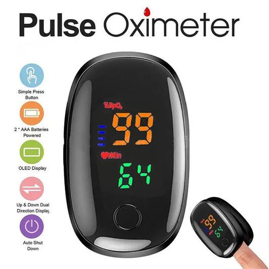 Fingertip pulse oximeter for measuring pulse rate and blood high accuracy oxygen saturation