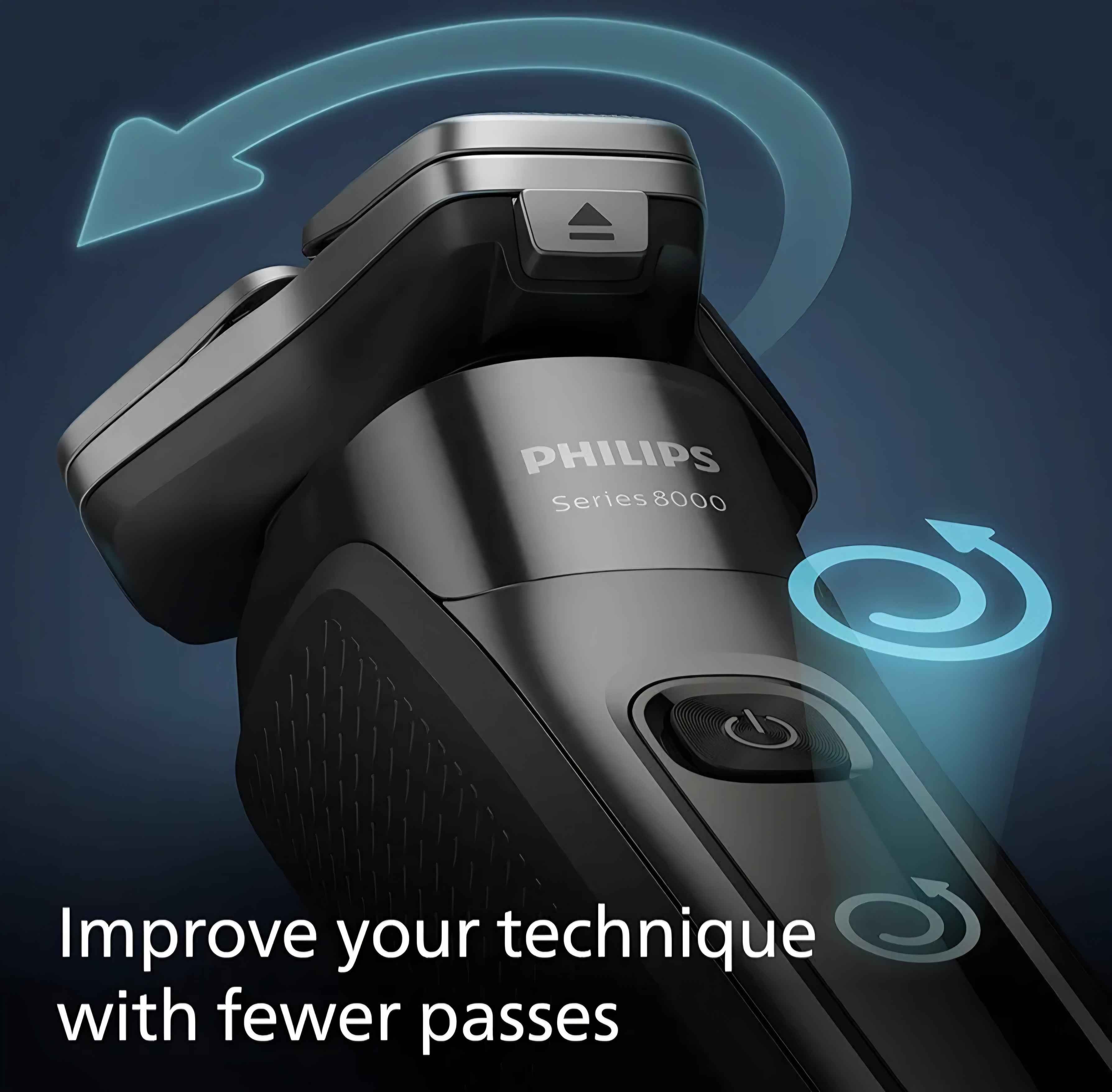 Philips Shaver Series 8000 Wet And Dry Shaaver With SkinIQ Technology