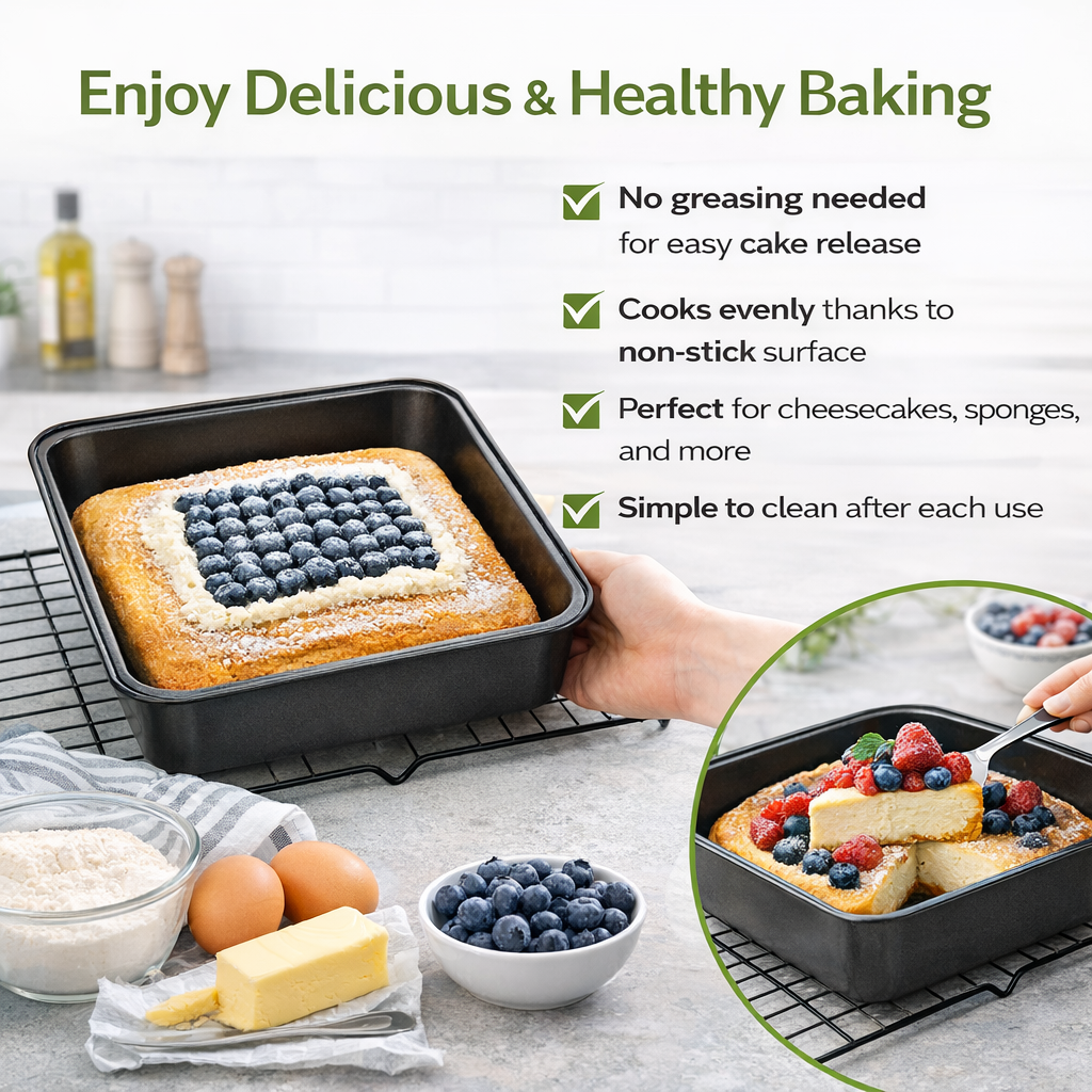 Basiks Non Stick Square Cake Tin