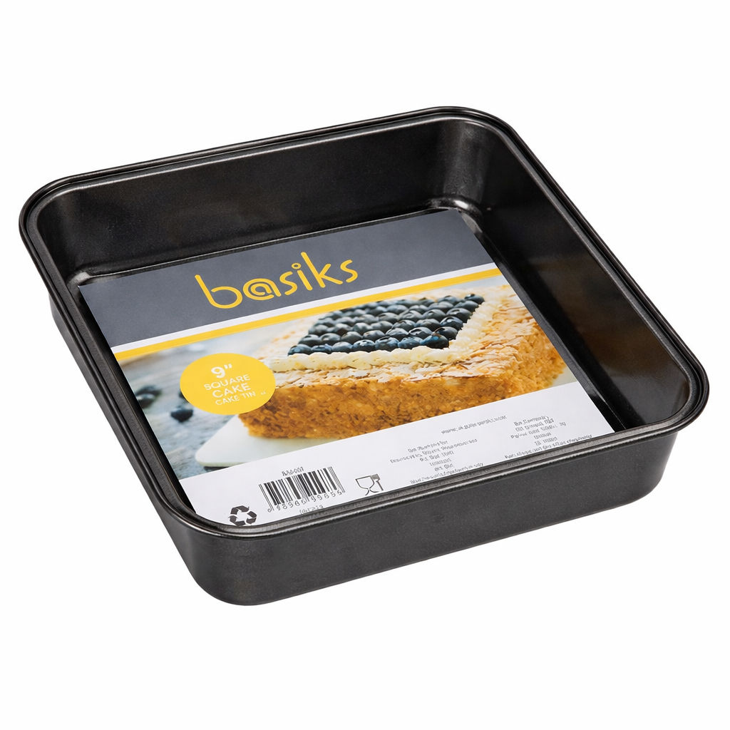 Basiks Non Stick Square Cake Tin
