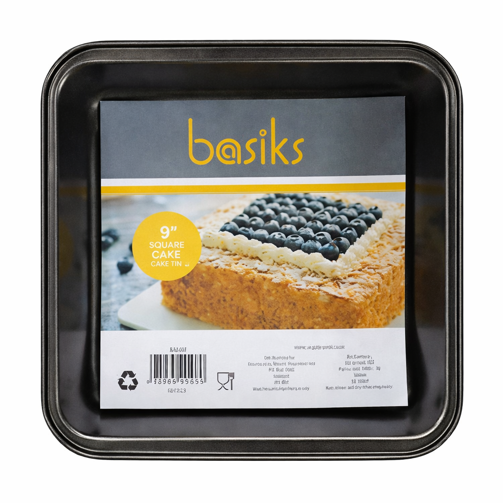 Basiks Non Stick Square Cake Tin