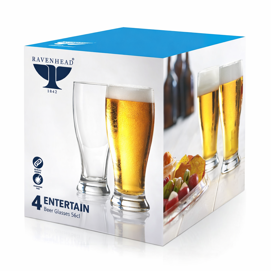Ravenhead Set Of 4 Beer Glasses