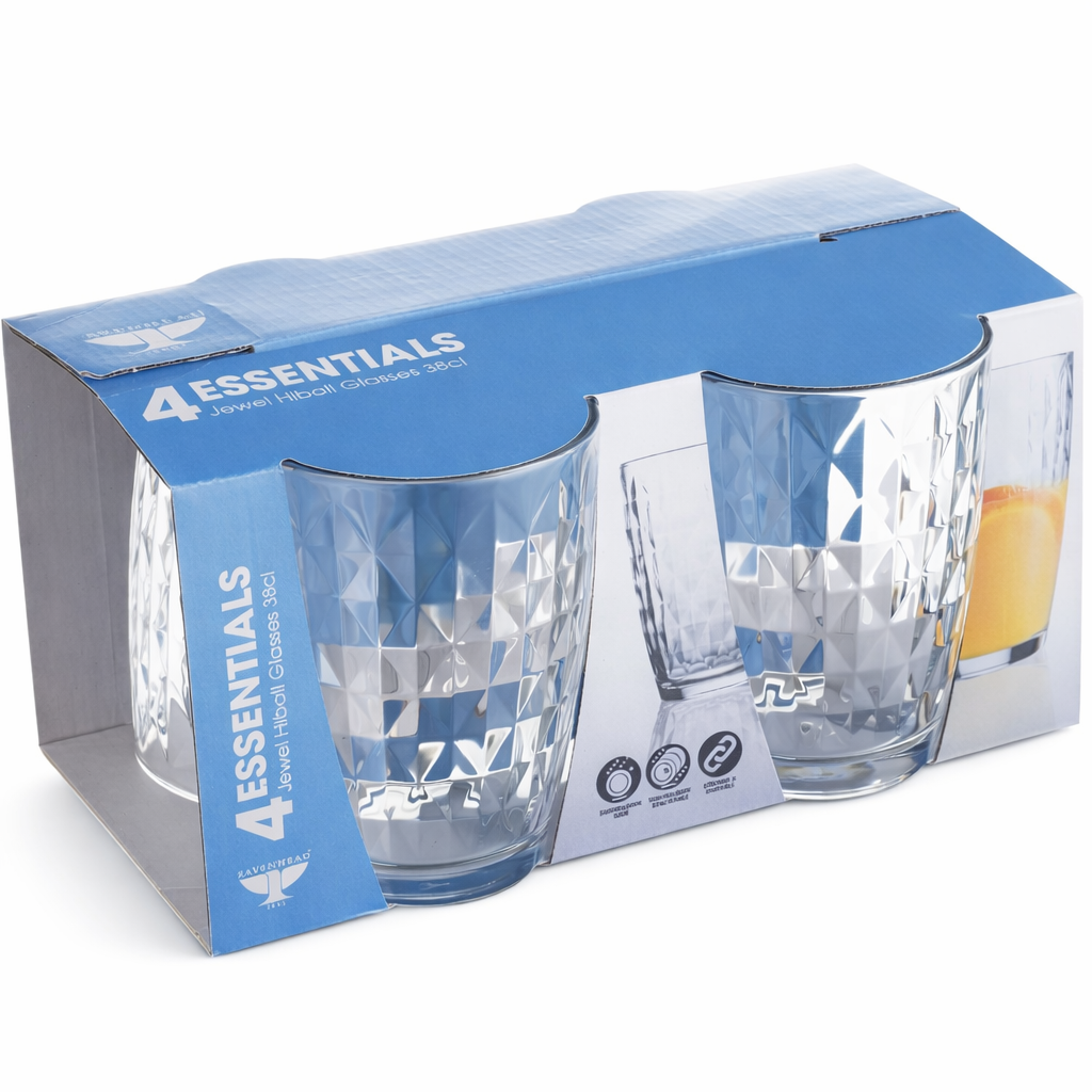 Ravenhead Set Of 4 Jewel Hiball Glasses