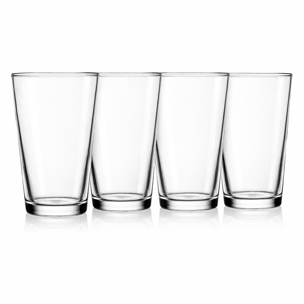 Pasabahce Pack Of 4 Conical Pint Glass