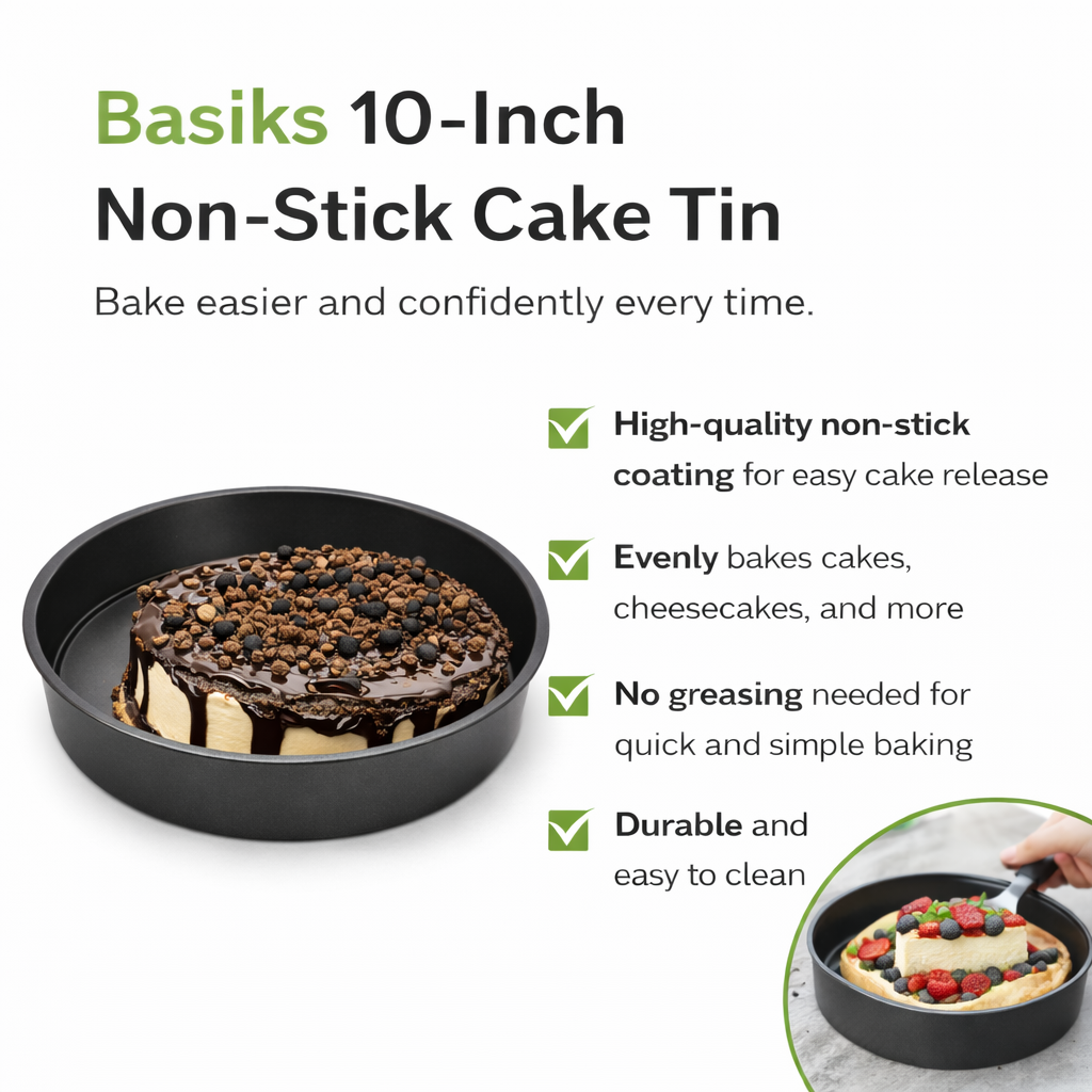Basiks Non Stick Round Cake Tin