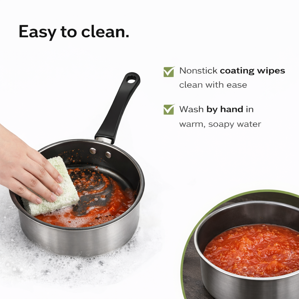 Basiks Carbon Steel Milk Pan